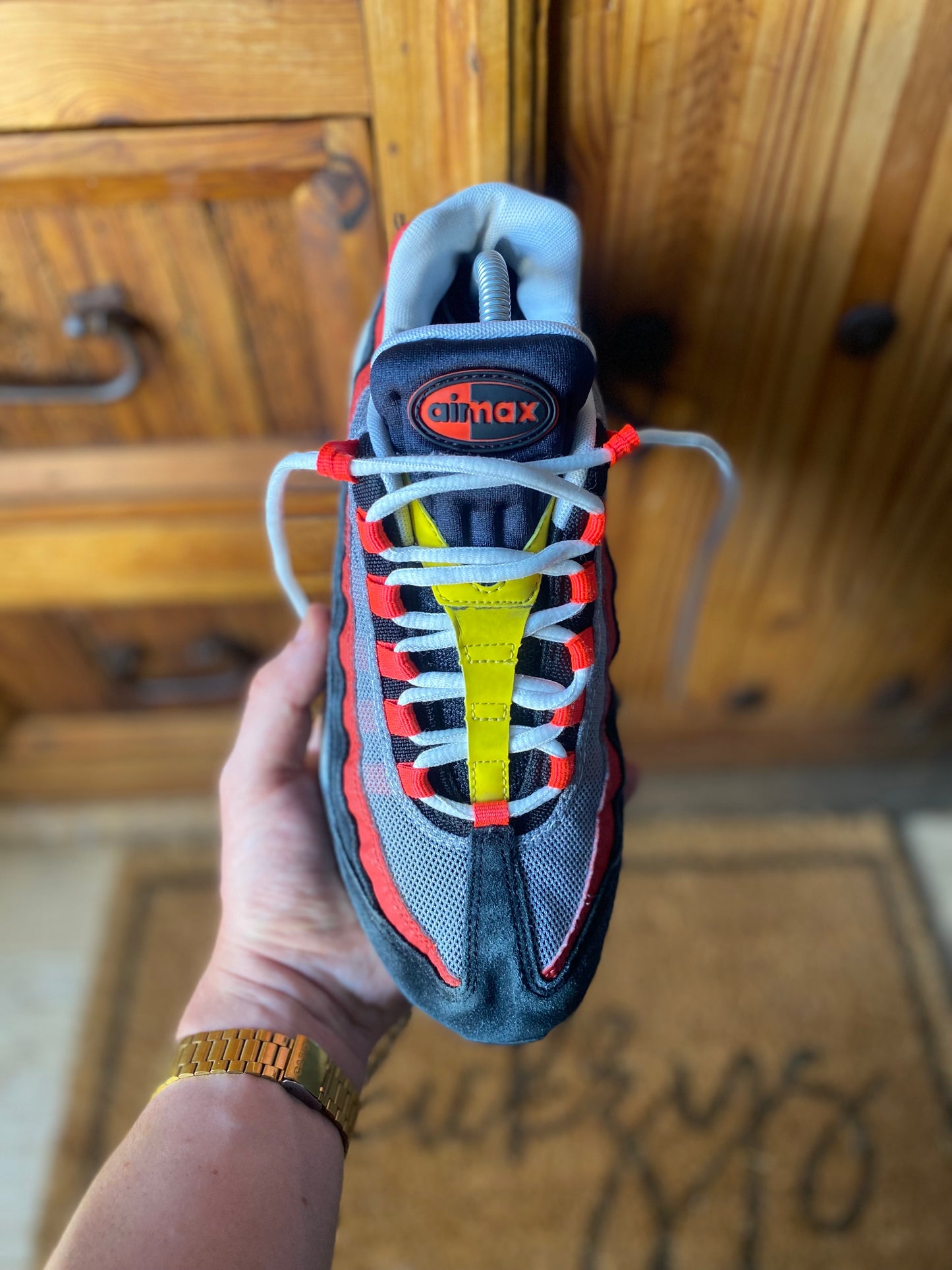 NIKE AIR MAX 95 ‘BLACK CRIMSON YELLOW’ - UK 8