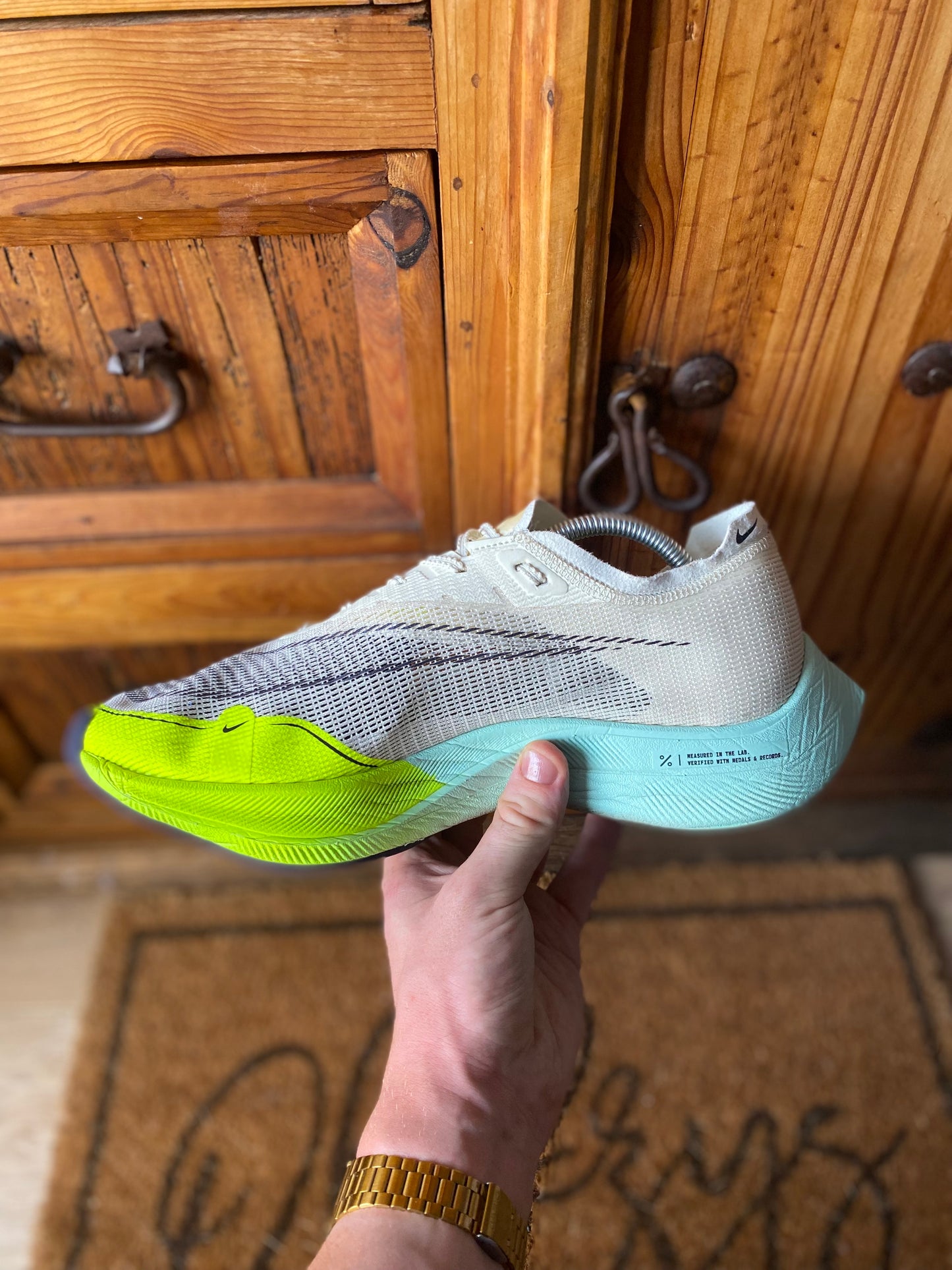 NIKE VAPORFLY 2 ‘COCONUT MILK GHOST GREEN’ - UK 10