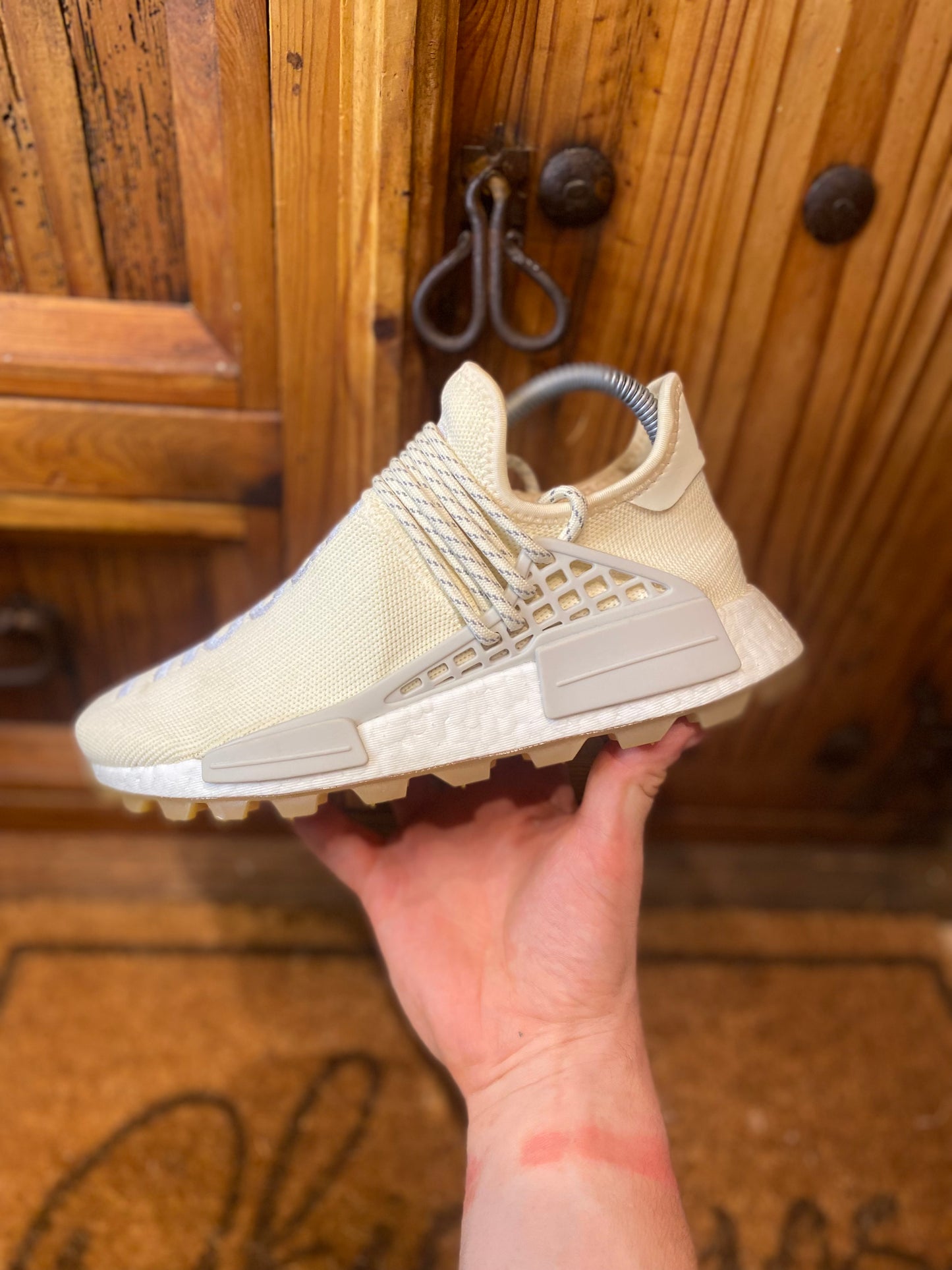 ADIDAS NMD HU TRAIL ‘PHARRELL NOW IS HER TIME CREAM WHITE’ - UK 4.5