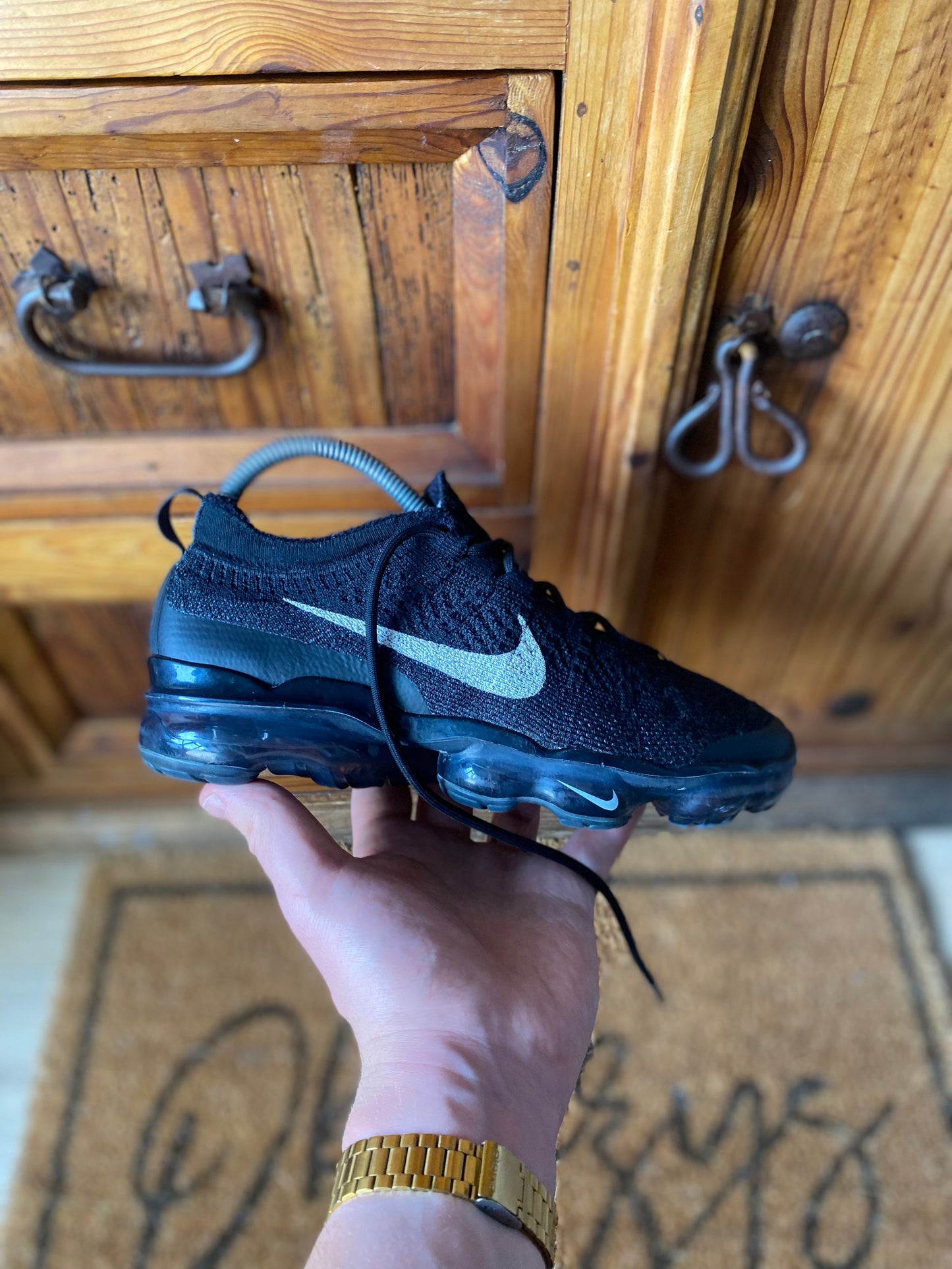NIKE VAPORMAX FLYKNIT ‘BLACK SAIL ANTHRACITE’ - UK 5
