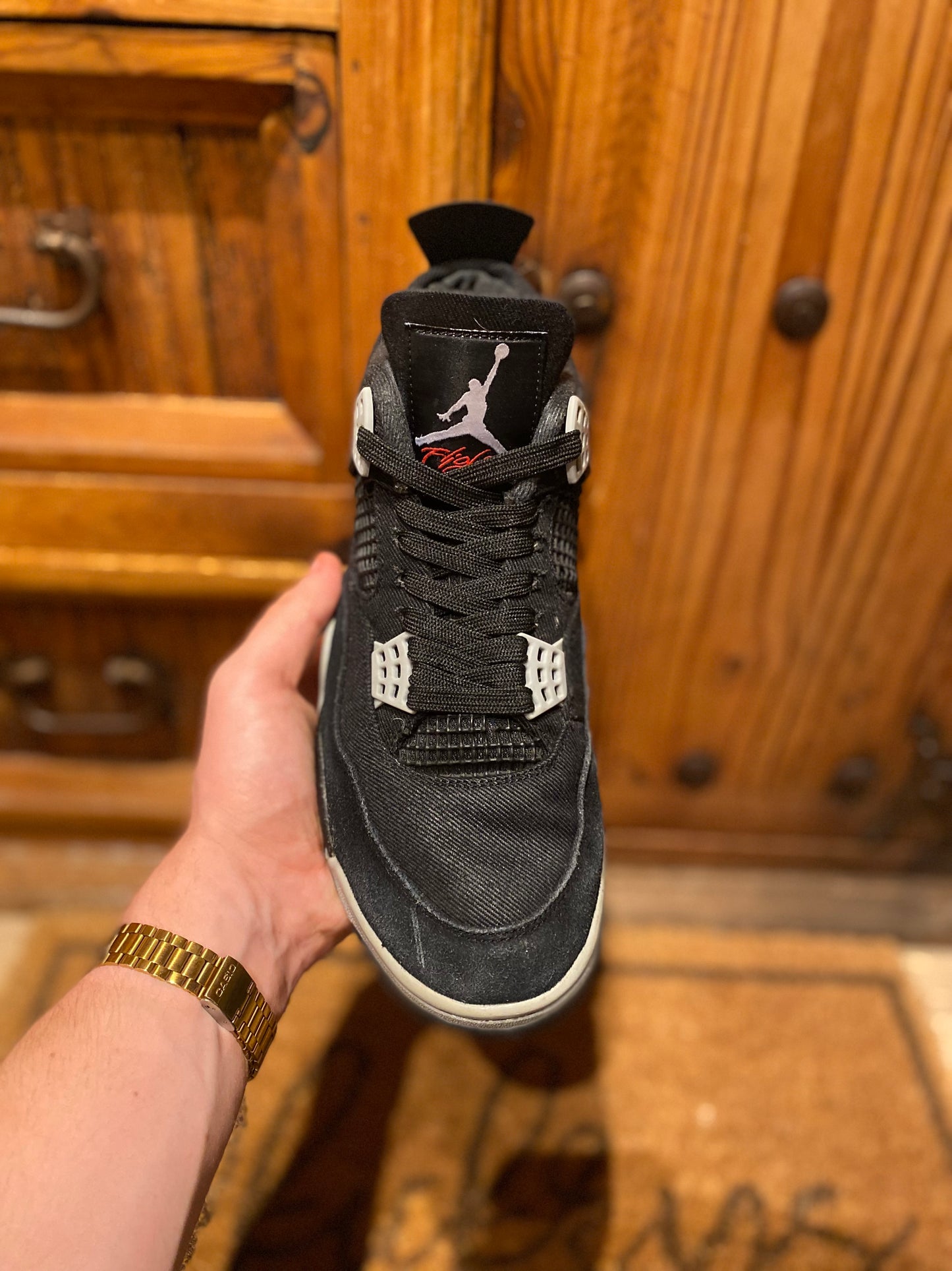 JORDAN 4 ‘BLACK CANVAS’ - UK 8