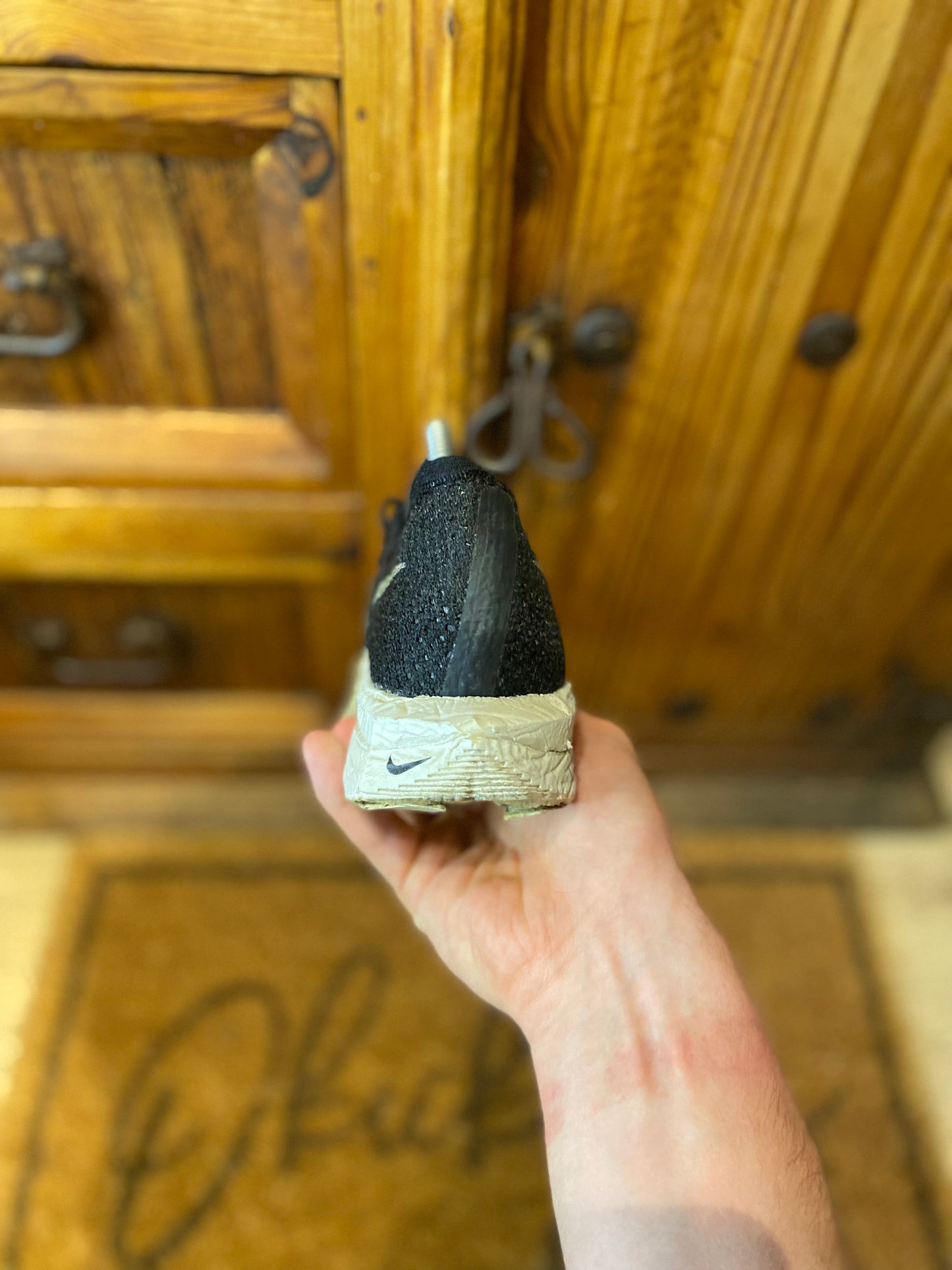 NIKE ZOOMX VAPORFLY 3 ‘BLACK METALLIC GOLD GRAIN’ - UK 6.5