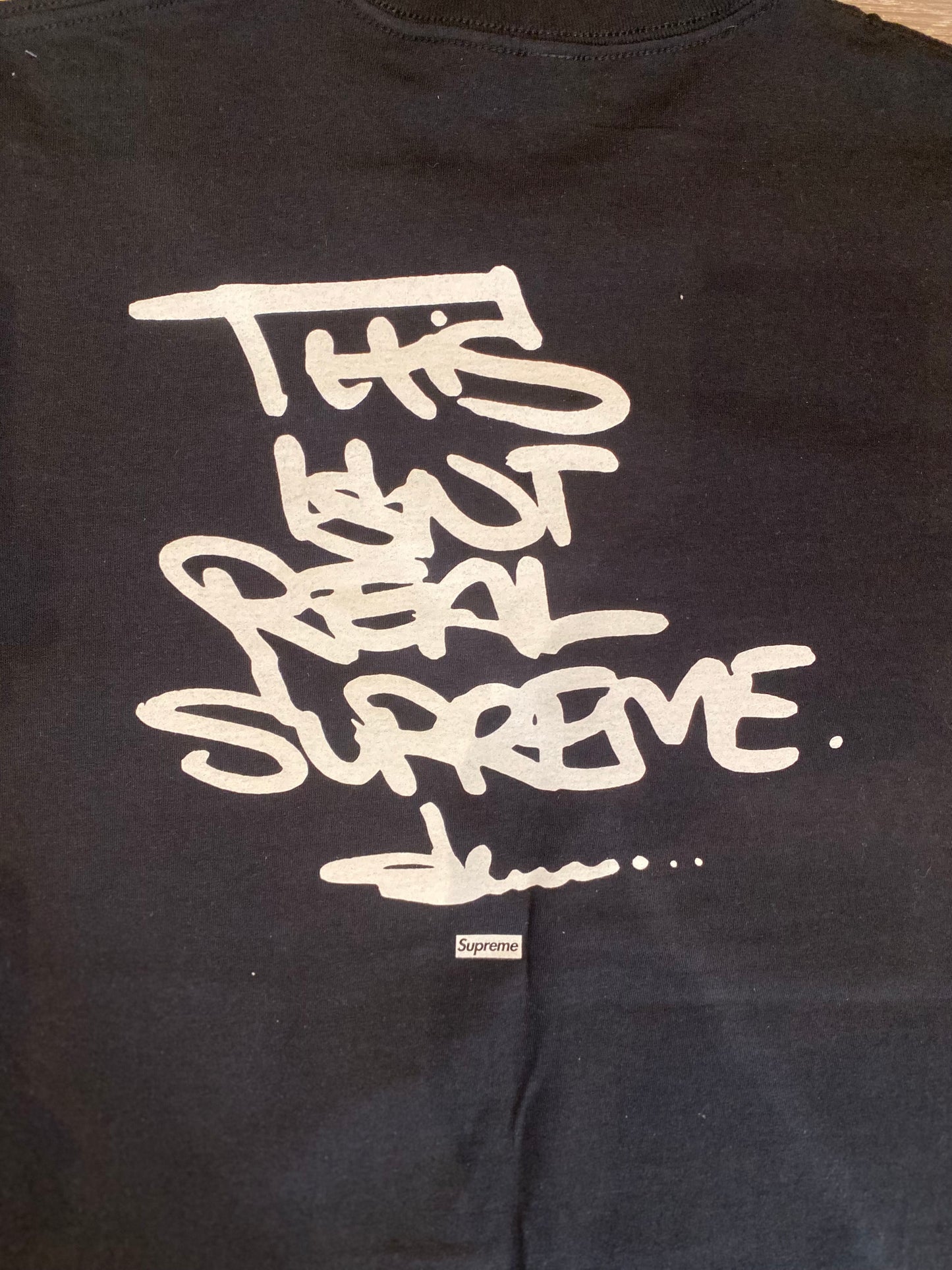 SUPREME SLAWN ‘THIS ISN’T REAL SUPREME’ BOX LOGO T-SHIRT - M