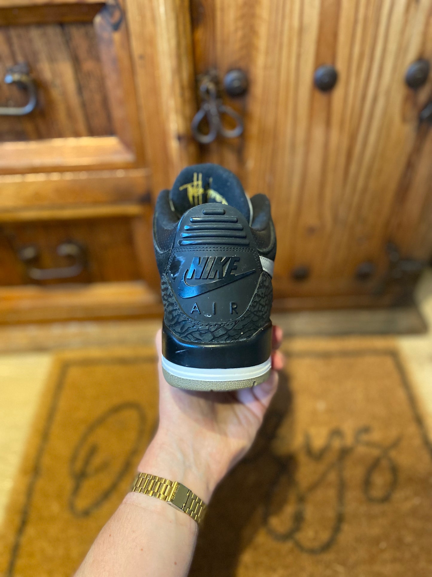 JORDAN 3 ‘TINKER HATFIELD BLACK CEMENT GOLD’ - UK 11