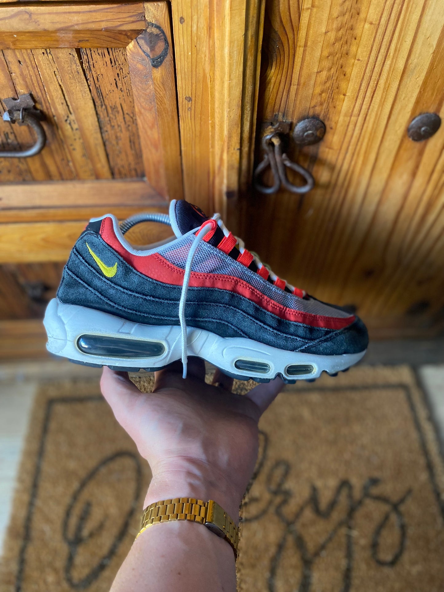 NIKE AIR MAX 95 ‘BLACK CRIMSON YELLOW’ - UK 8