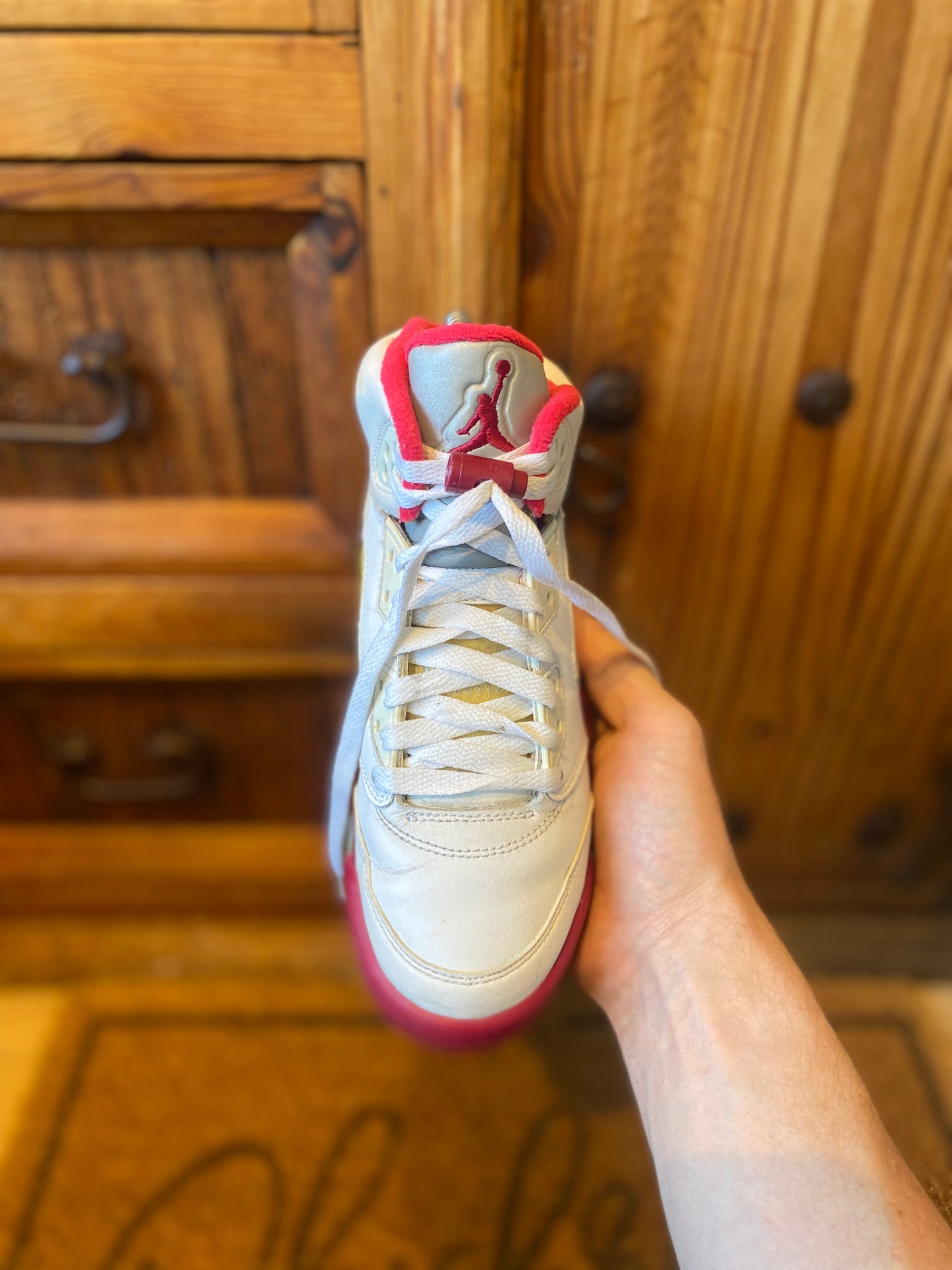 JORDAN 5 ‘WHITE SCARLET FIRE’ - UK 4