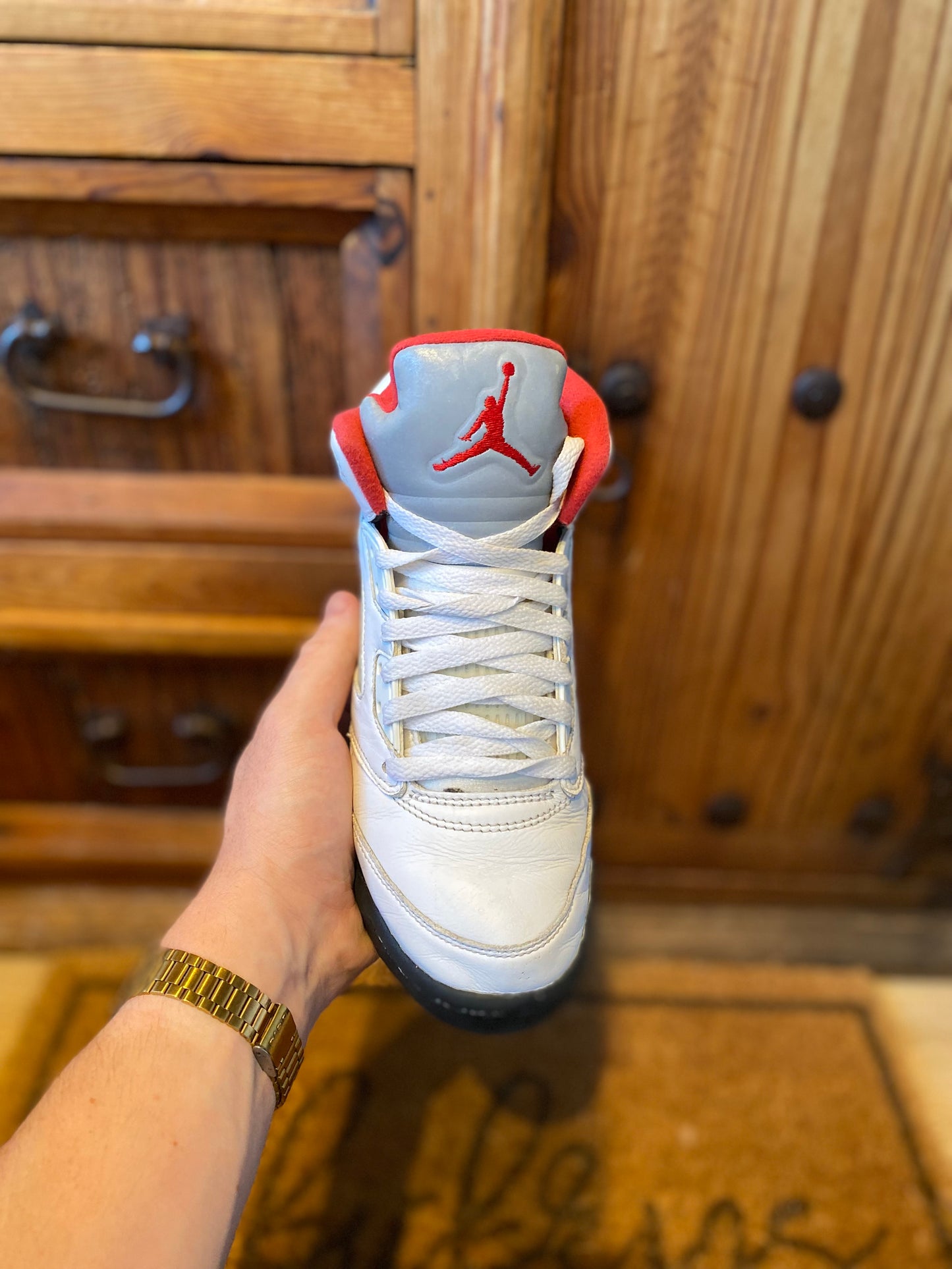 JORDAN 5 ‘FIRE RED SILVER TONGUE’ - UK 5.5