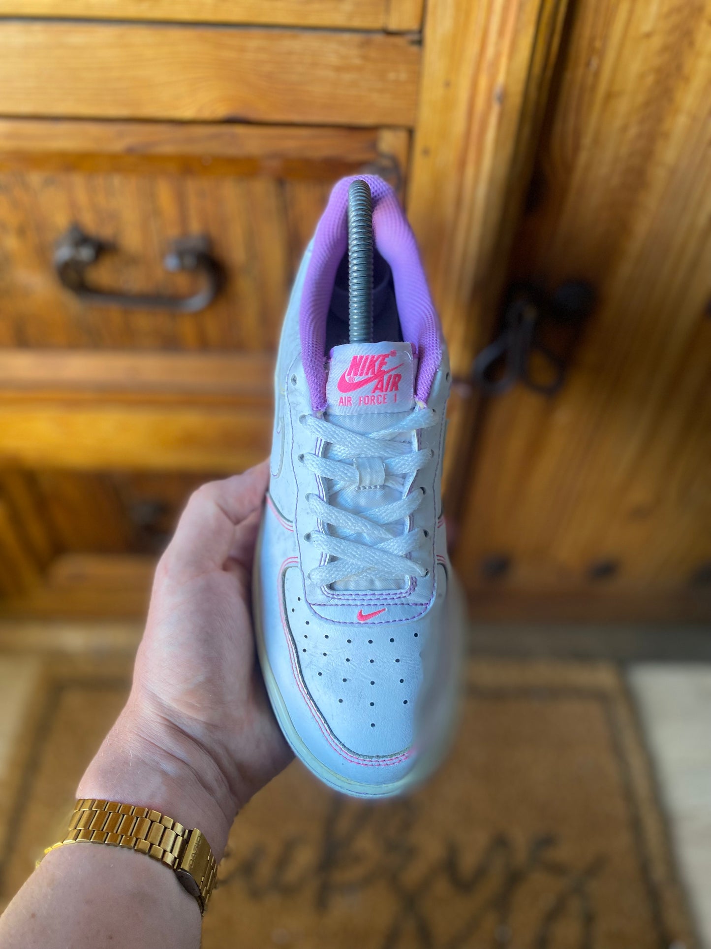 NIKE AIR FORCE 1 ‘CONTRAST STITCH FUCHSIA GLOW’ - UK 5