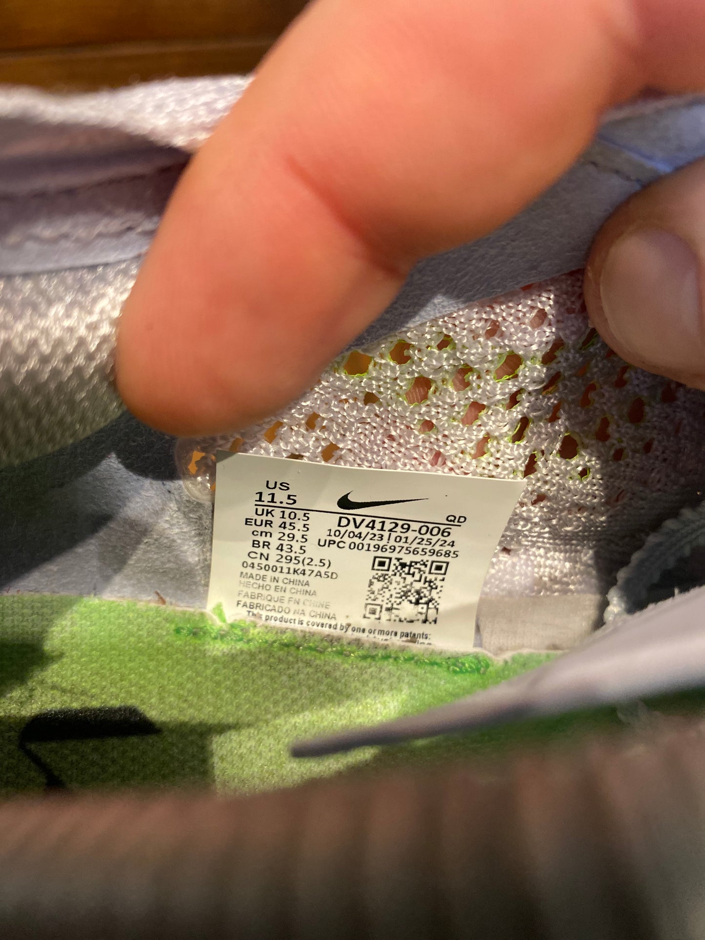 NIKE ZOOMX VAPORFLY 3 ‘FOOTBALL GREY RACER BLUE’ - UK 10.5