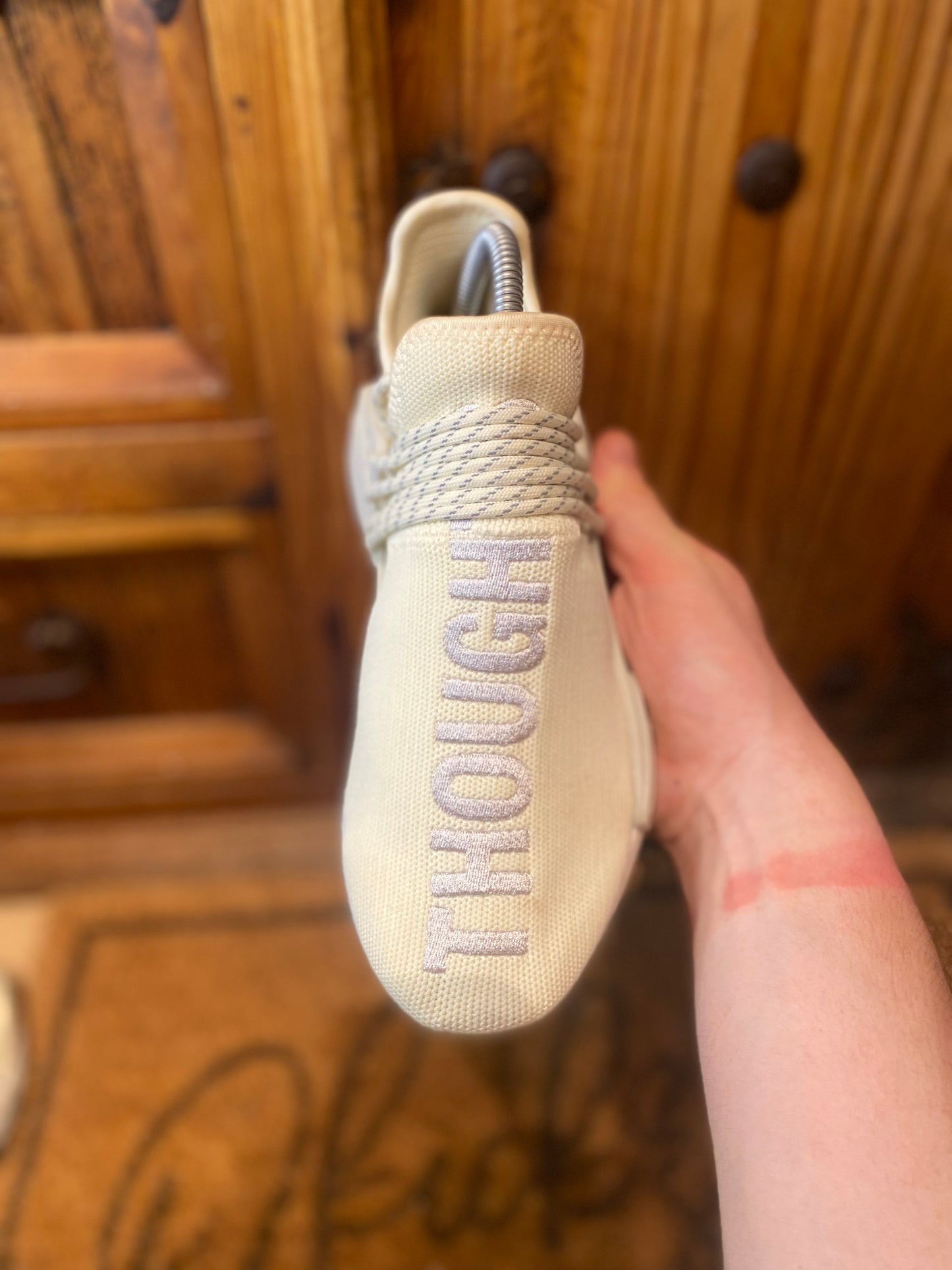 ADIDAS NMD HU TRAIL ‘PHARRELL NOW IS HER TIME CREAM WHITE’ - UK 4.5