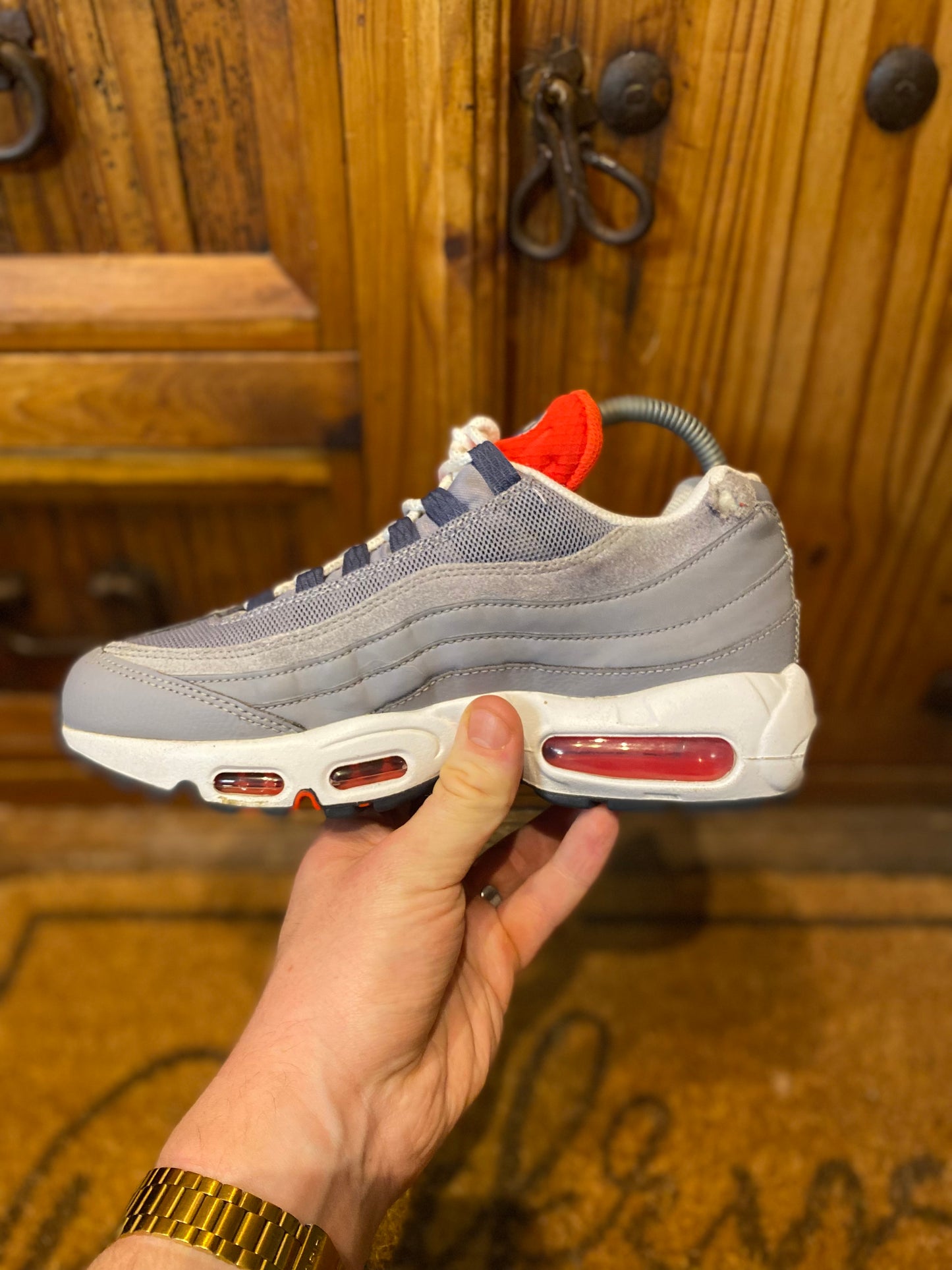 NIKE AIR MAX 95 ‘GREY NAVY CRIMSON’ - UK 5.5