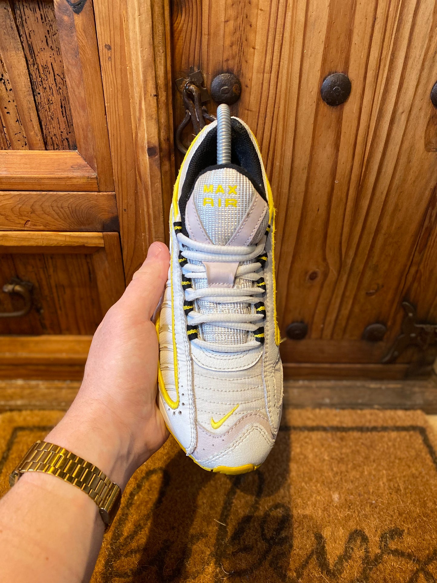 NIKE AIR MAX TAILWIND 4 ‘PLATINUM TINT YELLOW’ - UK 4.5