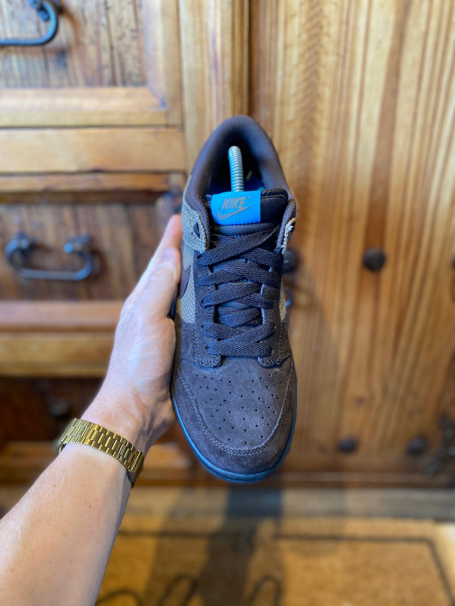 NIKE DUNK LOW CL ‘TAR / BOULDER BROWN VIVID’ *SAMPLE PAIR* - UK 8