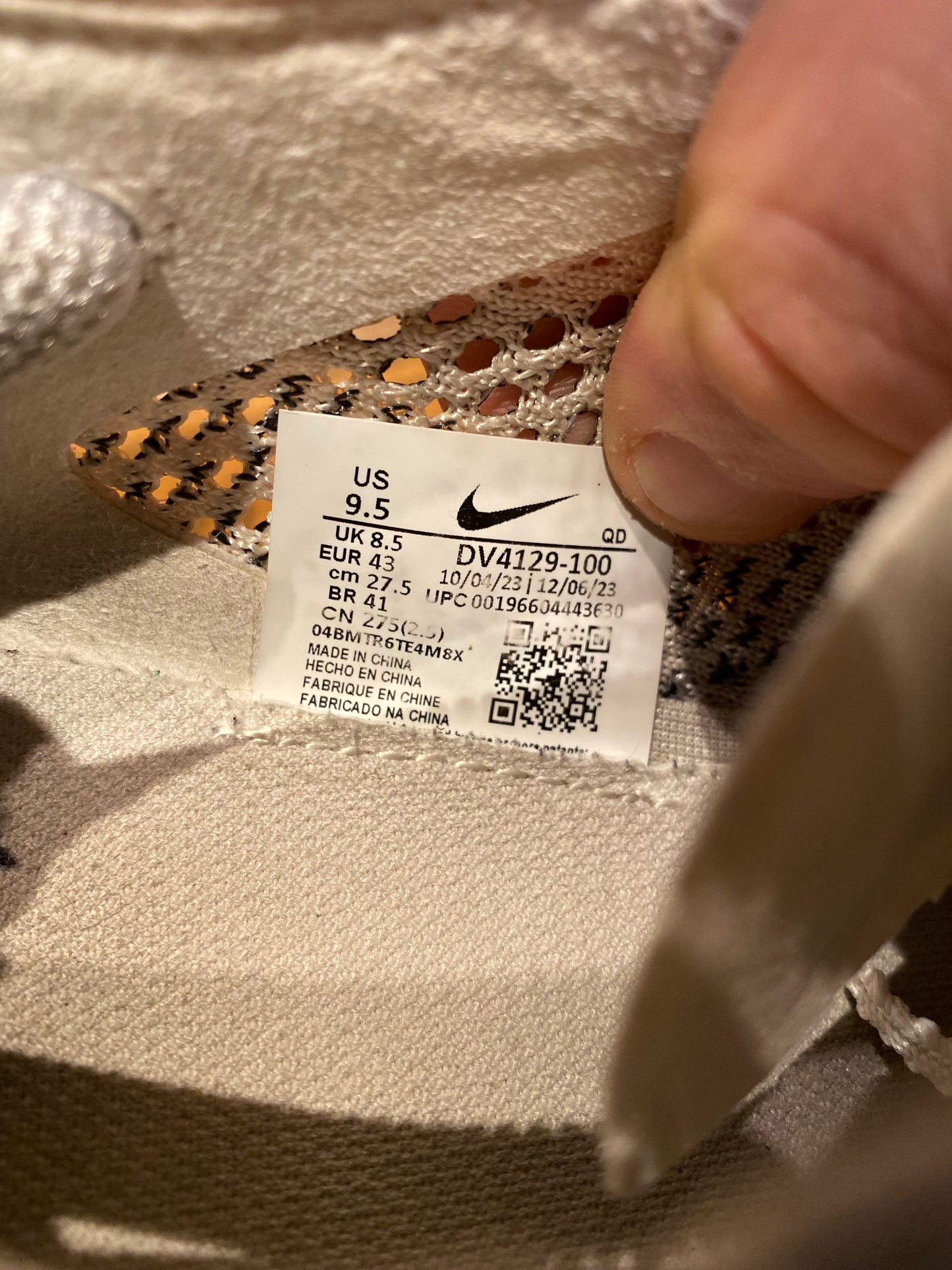 NIKE ZOOMX VAPORFLY 3 ‘WHITE PARTICLE GREY’ - UK 8.5