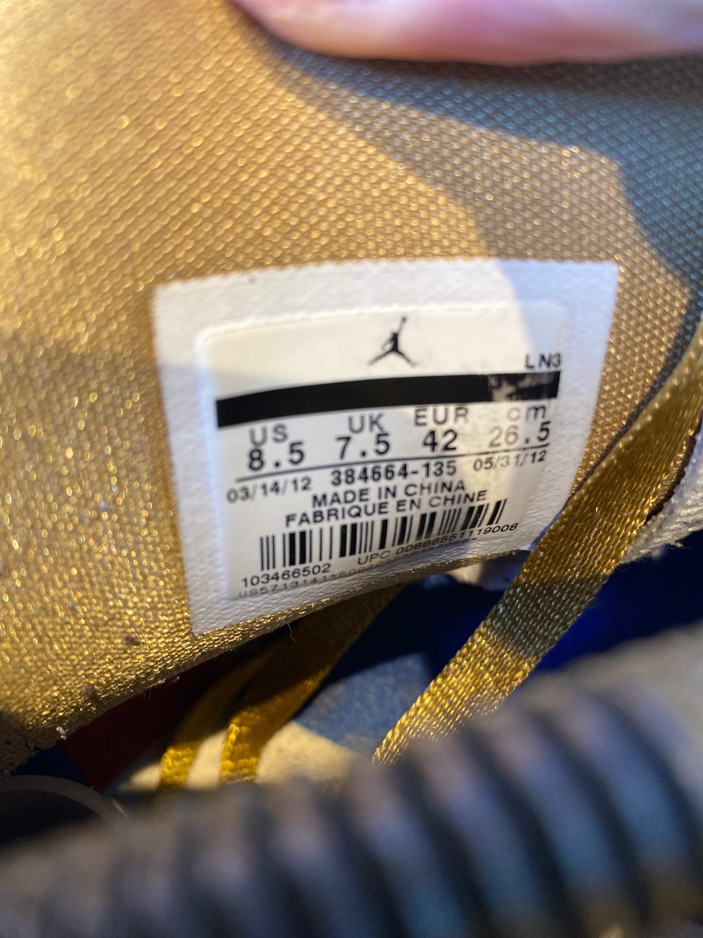 JORDAN 6 ‘GOLDEN MOMENTS PACK’ - UK 7.5
