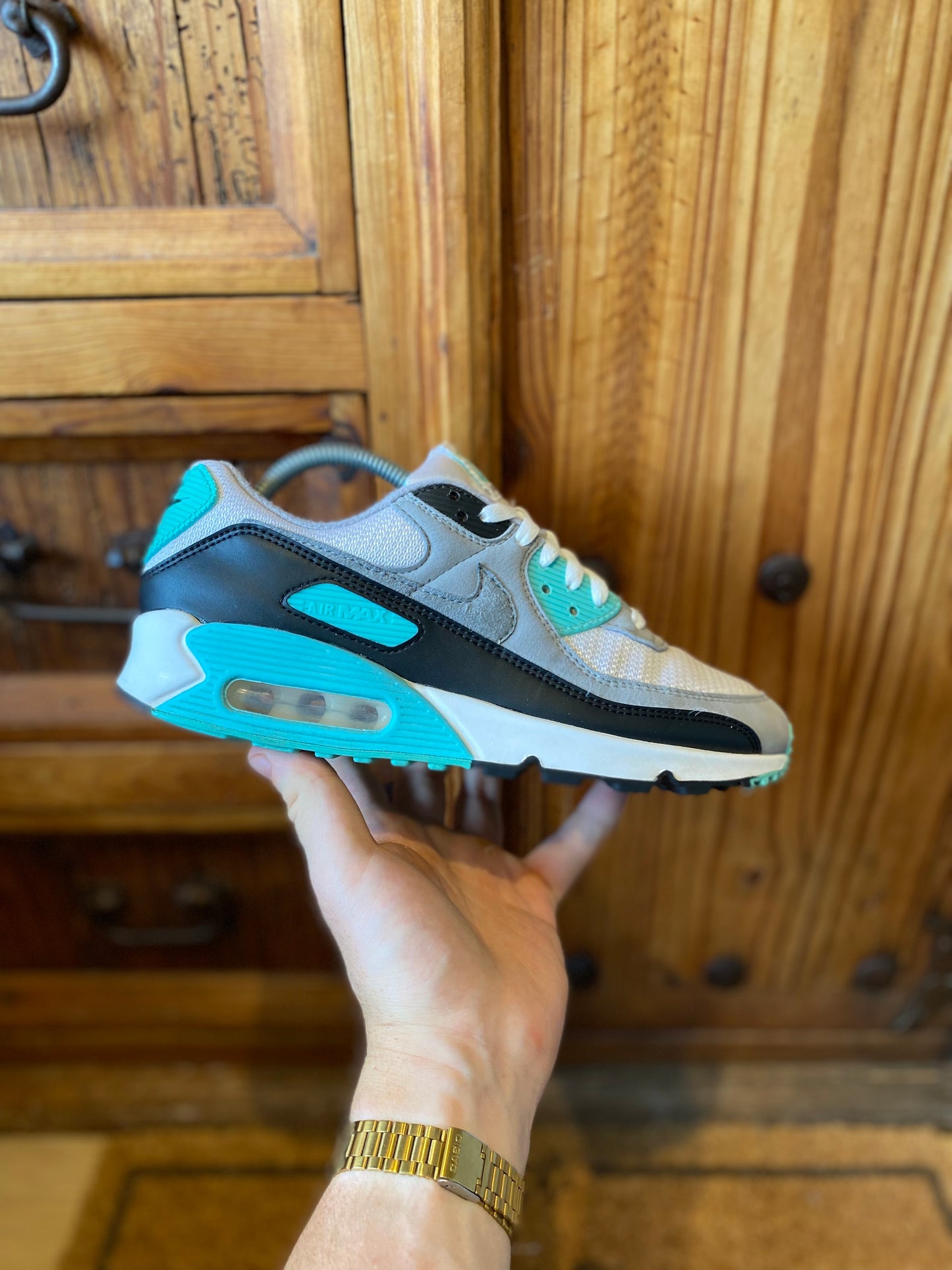 NIKE AIR MAX 90 RECRAFT HYPER TURQUOISE’ - UK 7.5