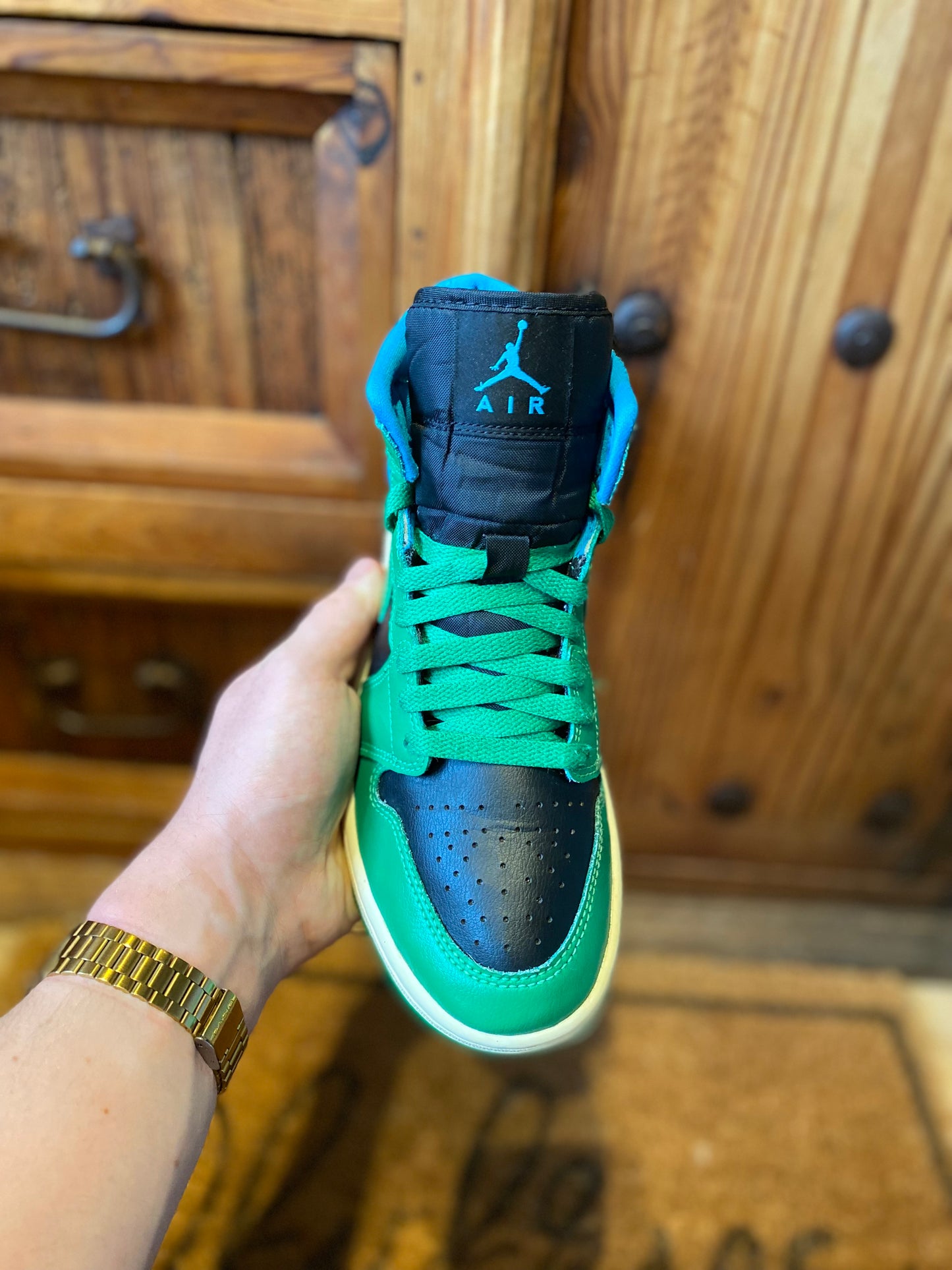 JORDAN 1 MID ‘LUCKY GREEN AQUATONE’ - UK 5