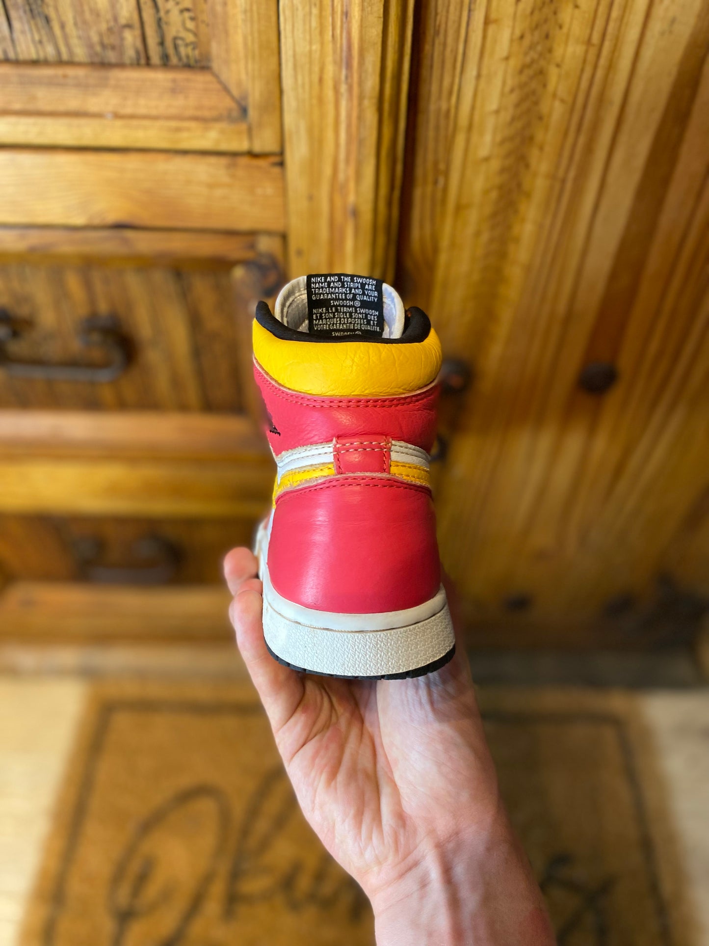 JORDAN 1 HIGH ‘LIGHT FUSION RED’ - UK 4.5