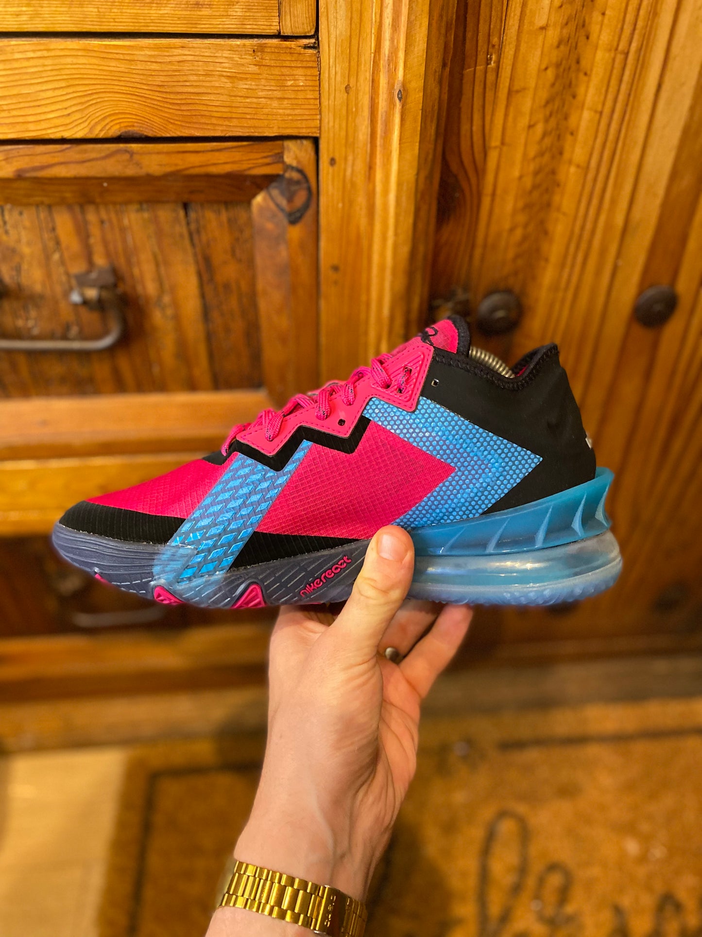 NIKE LEBRON 18 LOW ‘FIREBERRY’ - DS - UK 7