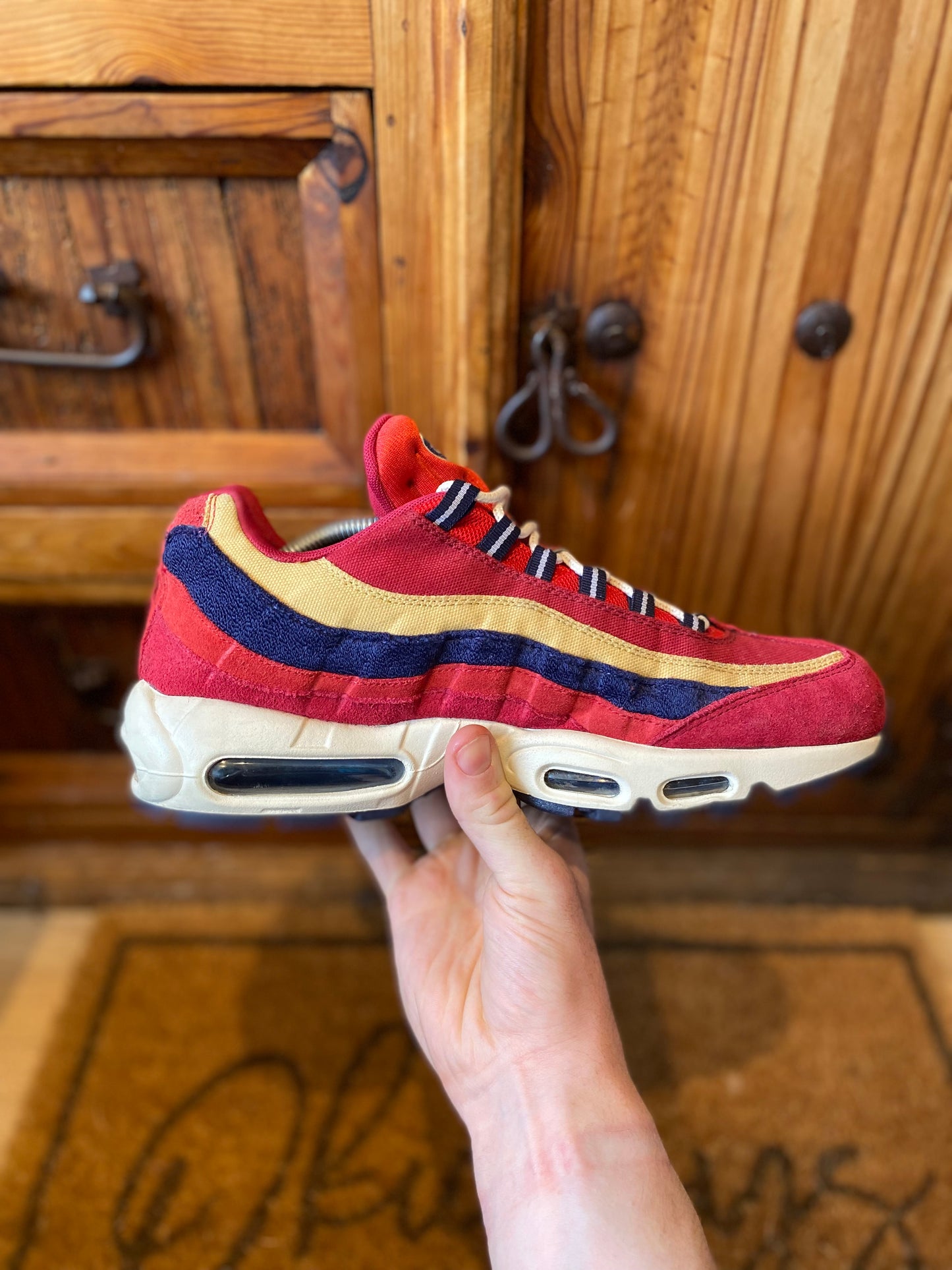 NIKE AIR MAX 95 ‘RED CRUSH WHEAT GOLD’ - UK 10.5