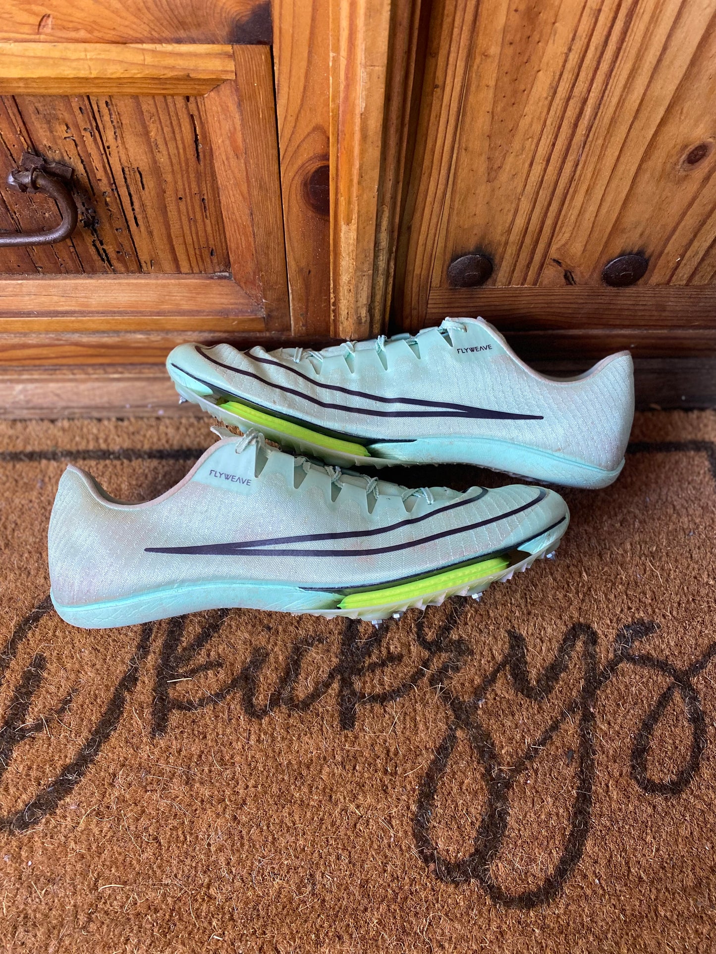 NIKE AIR ZOOM MAXFLY ‘MINT FOAM’ SPRINT SPIKES - UK 14