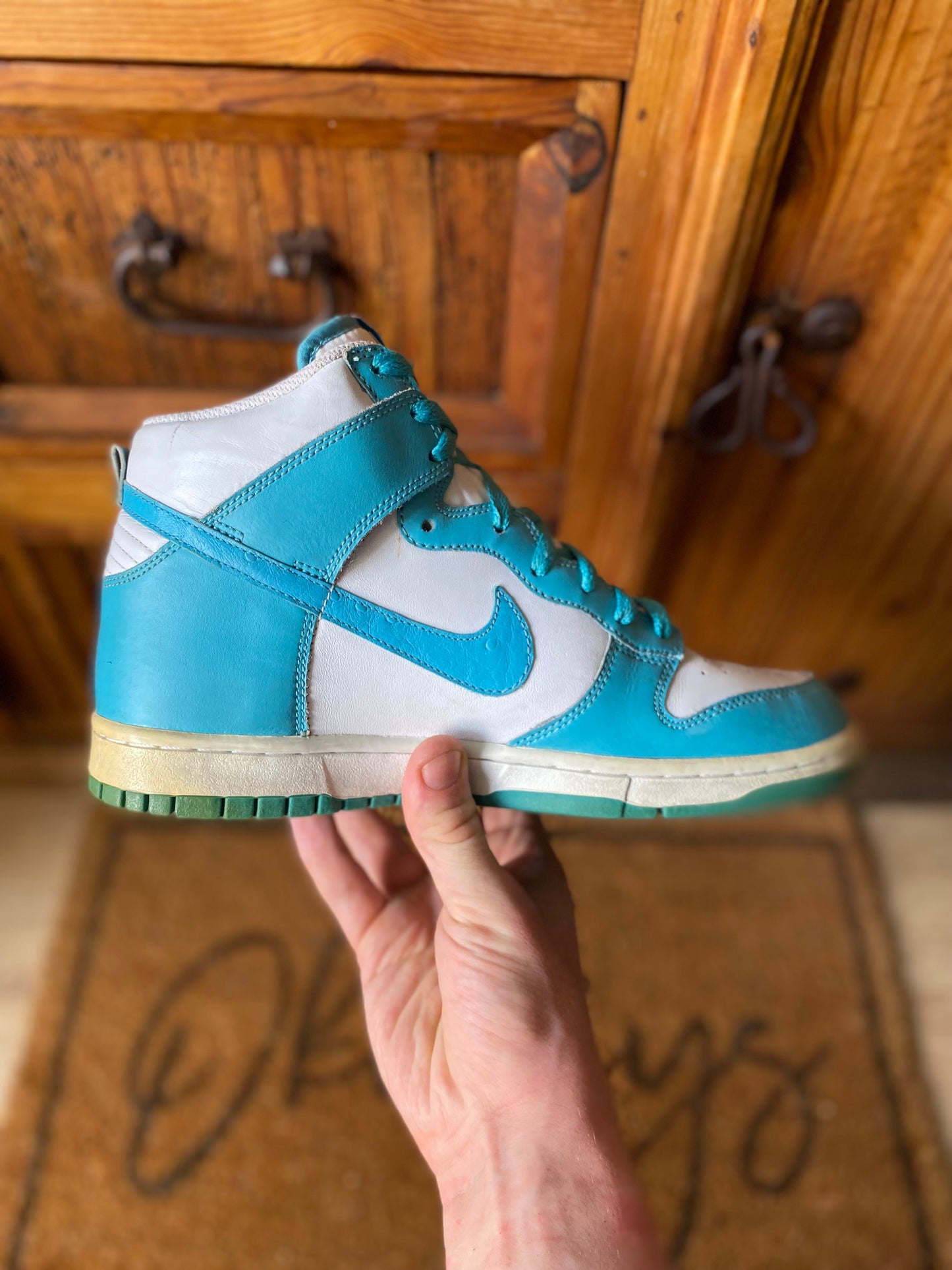 NIKE DUNK HIGH ‘MINERAL BLUE’ 2011 - UK 8