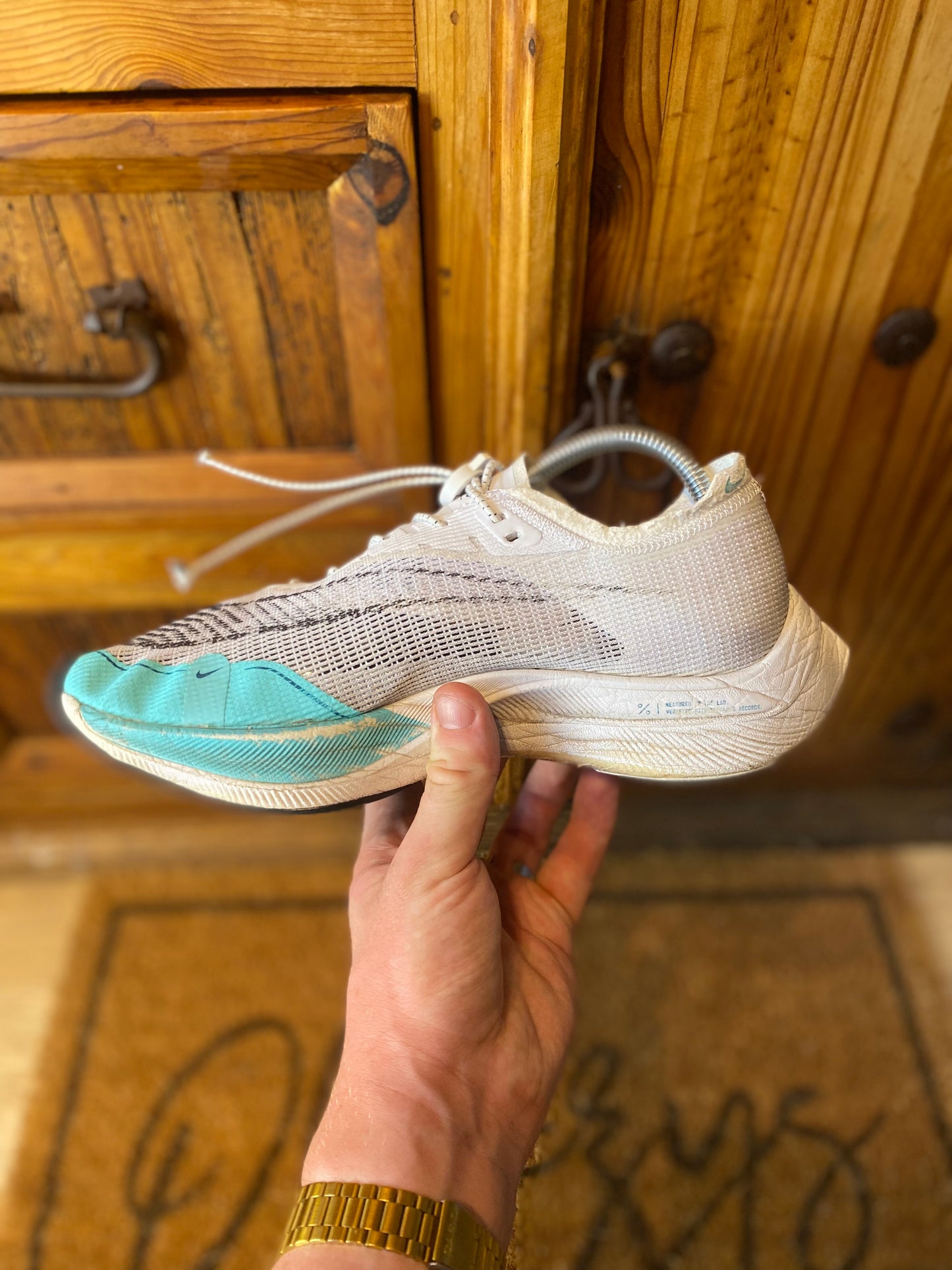 NIKE VAPORFLY 2 ‘WHITE AURORA GREEN’ - UK 6.5