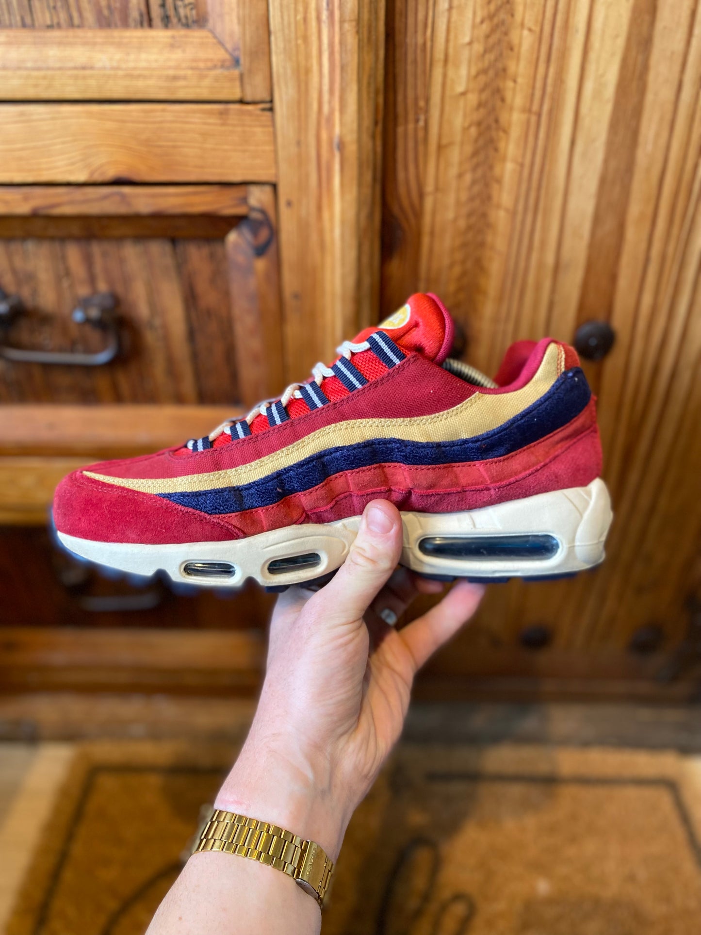 NIKE AIR MAX 95 ‘RED CRUSH WHEAT GOLD’ - UK 10.5