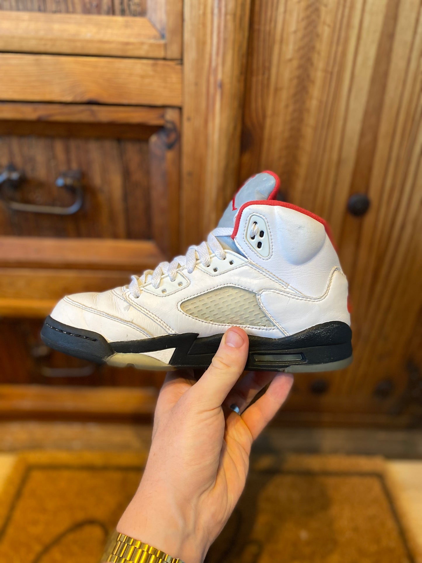 JORDAN 5 ‘FIRE RED SILVER TONGUE’ - UK 5.5