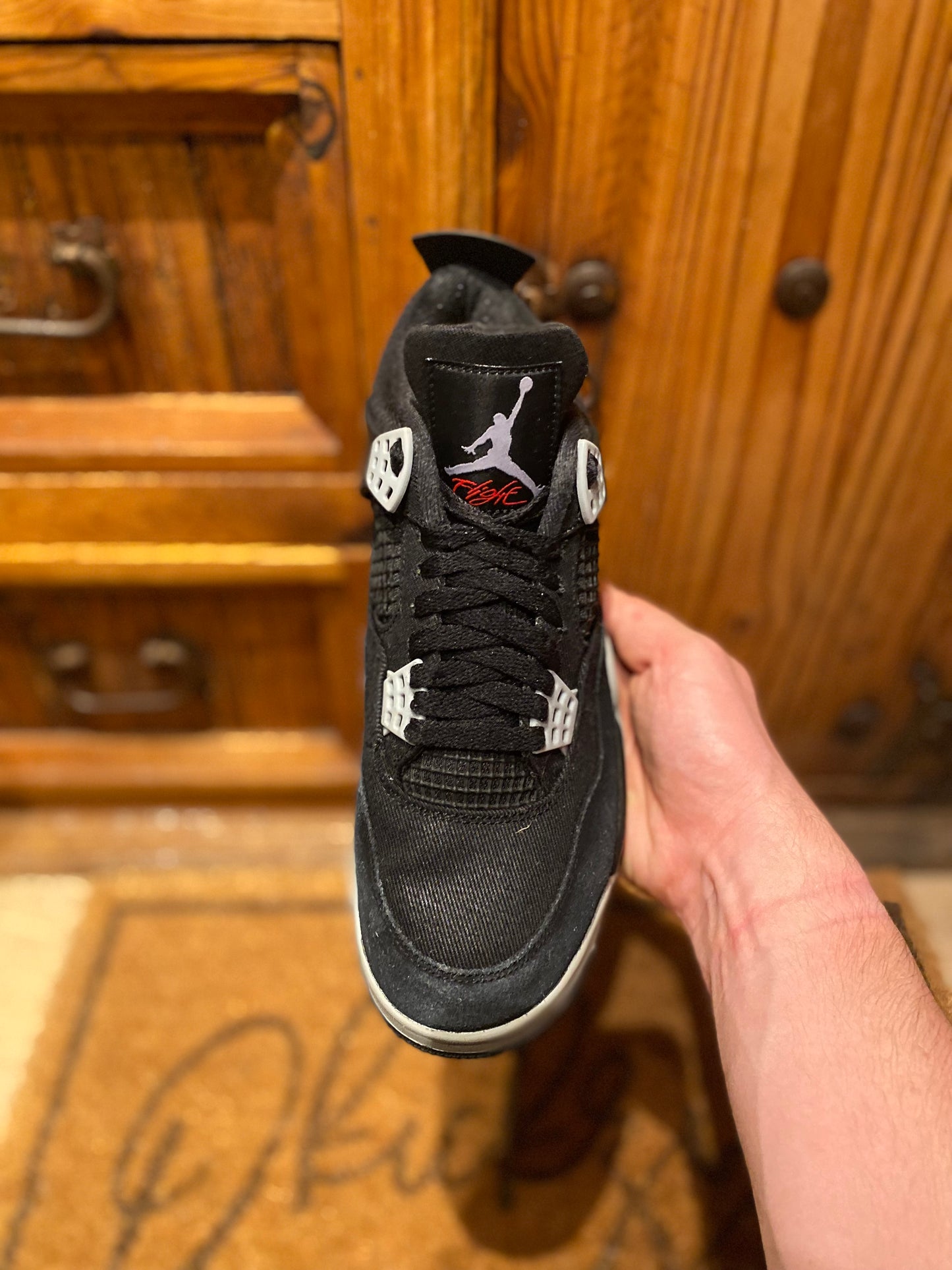 JORDAN 4 ‘BLACK CANVAS’ - UK 8