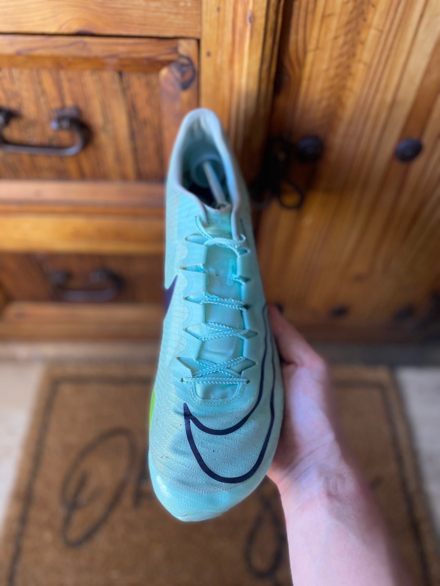 NIKE AIR ZOOM MAXFLY ‘MINT FOAM’ SPRINT SPIKES - UK 14