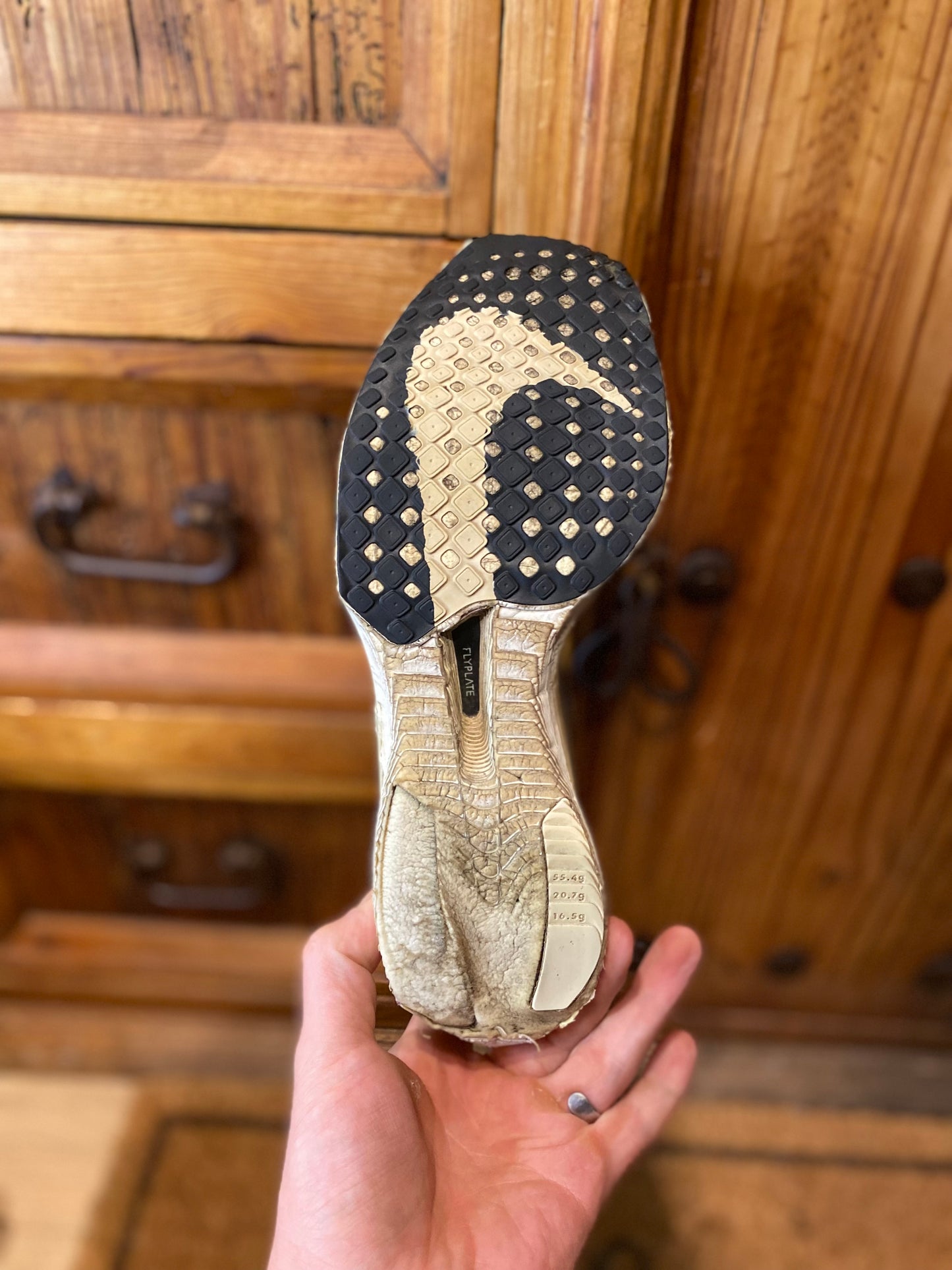 NIKE ZOOMX VAPORFLY 3 ‘BLACK METALLIC GOLD GRAIN’ - UK 6.5