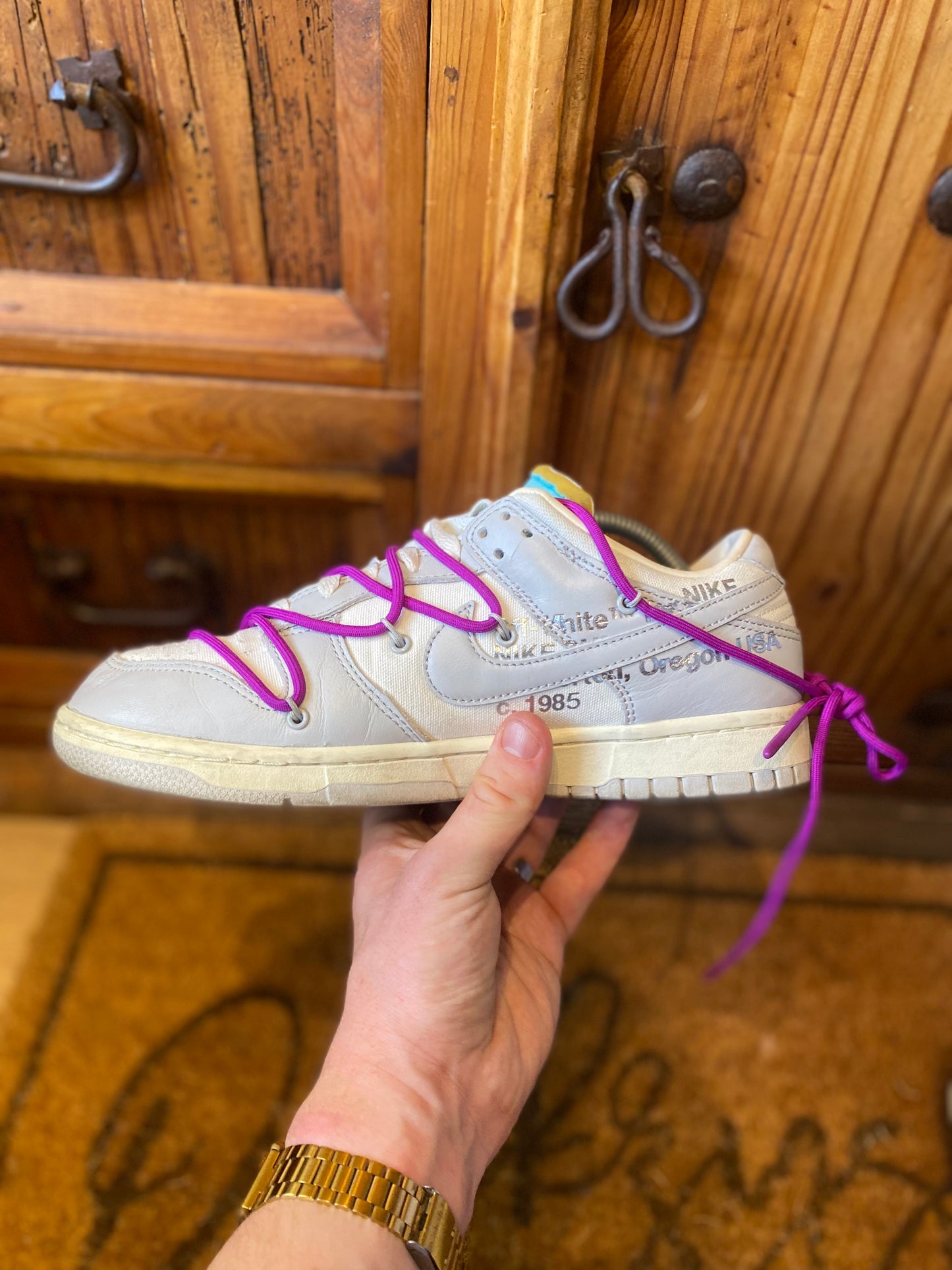 NIKE X OFF WHITE DUNK LOW ‘LOT 21 OF 50’ - UK 8.5