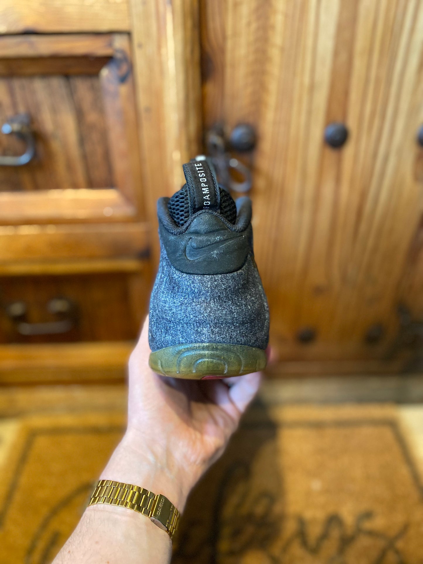 NIKE AIR FOAMPOSITE PRO ‘WOOL FLEECE’ - UK 8