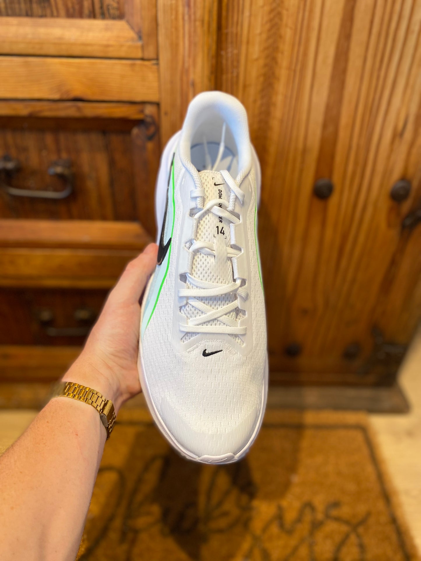 NIKE DOWNSHIFTER 14 ‘WHITE GLACIER BLUE’ - BNWT - UK 14