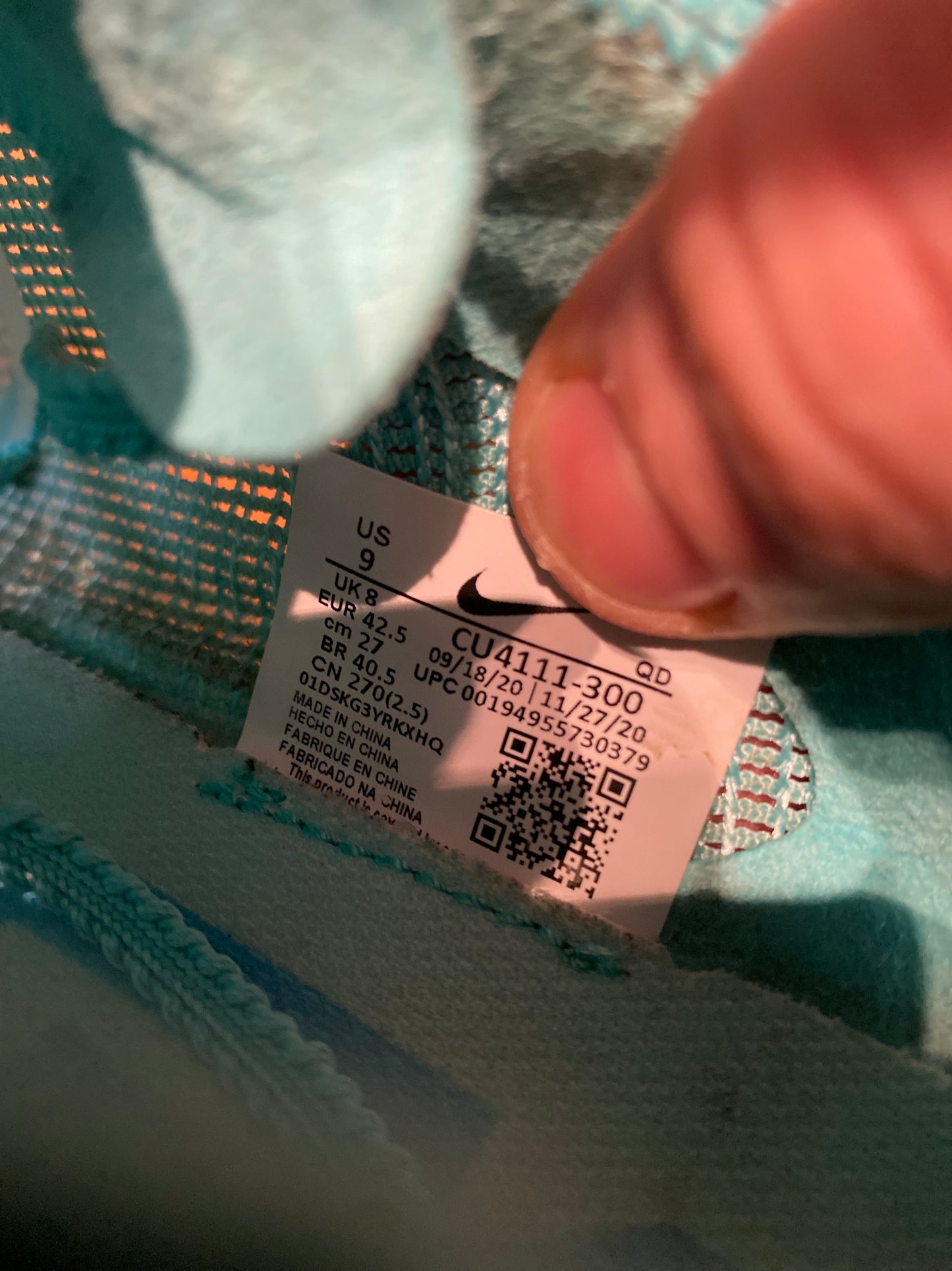 NIKE ZOOMX VAPORFLY 2 ‘AURORA GREEN’ - UK 8