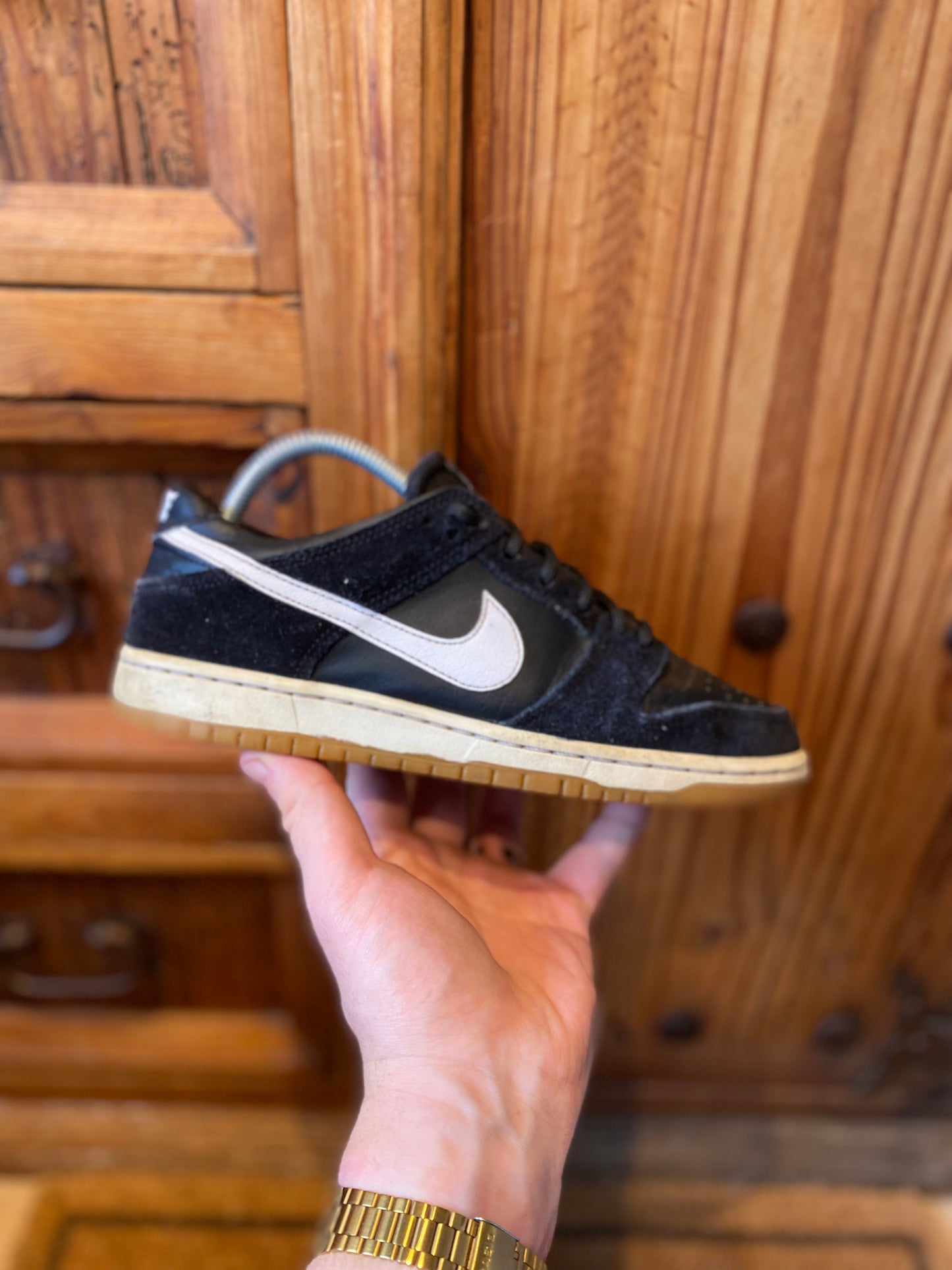 NIKE SB DUNK LOW ‘BLACK WHITE GUM’ 2016 *RARE* - UK 6