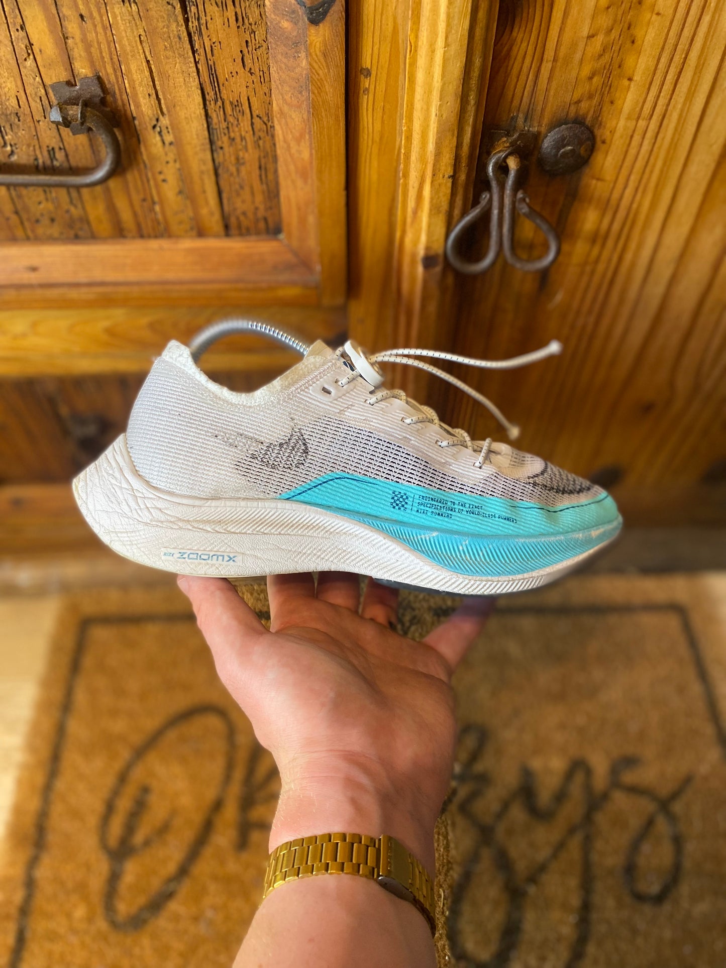NIKE VAPORFLY 2 ‘WHITE AURORA GREEN’ - UK 6.5