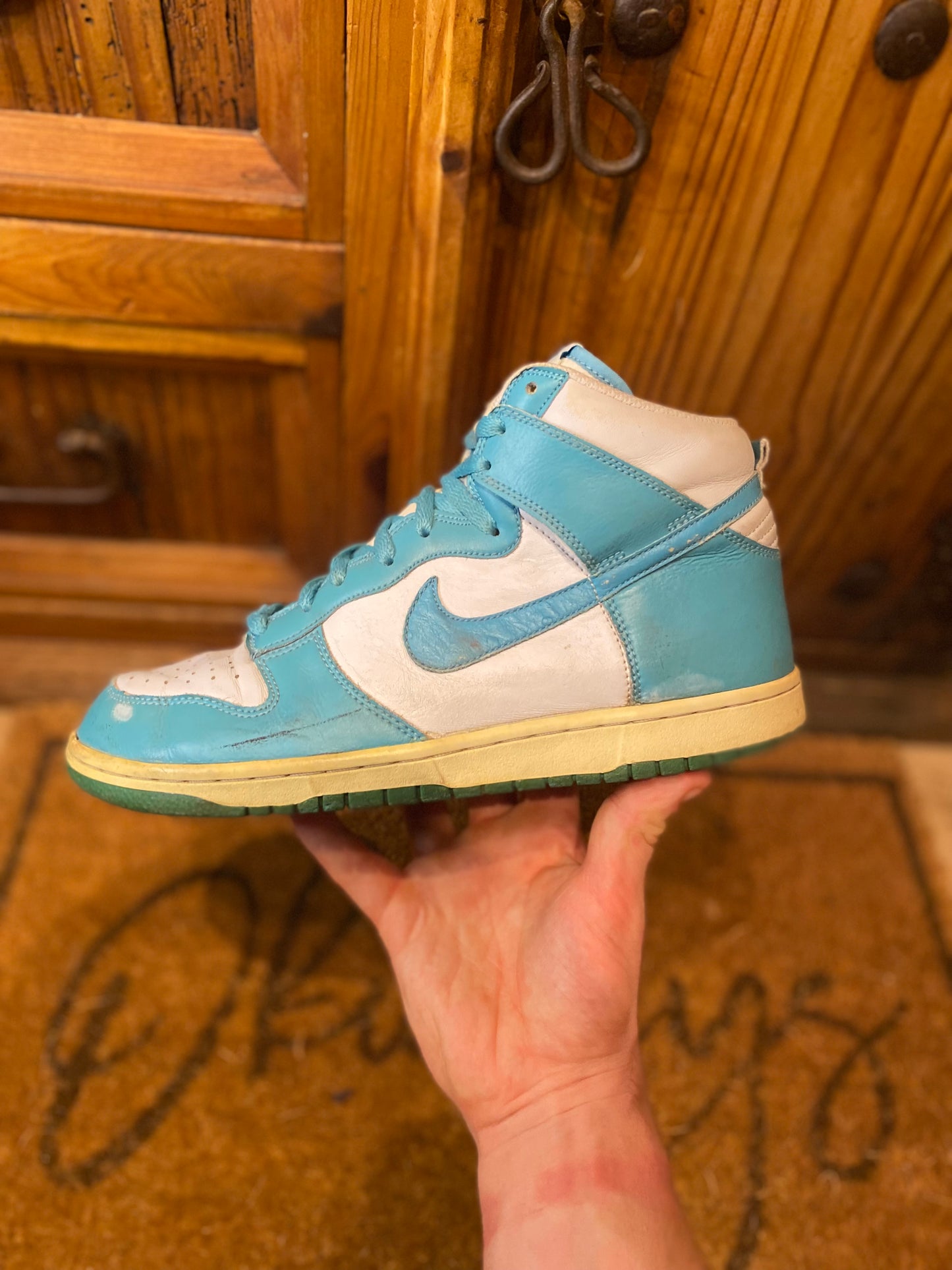 NIKE DUNK HIGH ‘OSTRICH PACK MINERAL BLUE’ 2011 *RARE* - UK 8