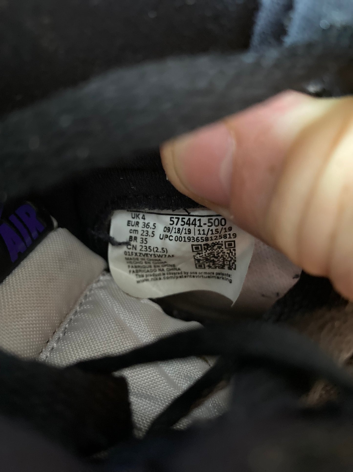 JORDAN 1 HIGH ‘COURT PURPLE WHITE’ - UK 4