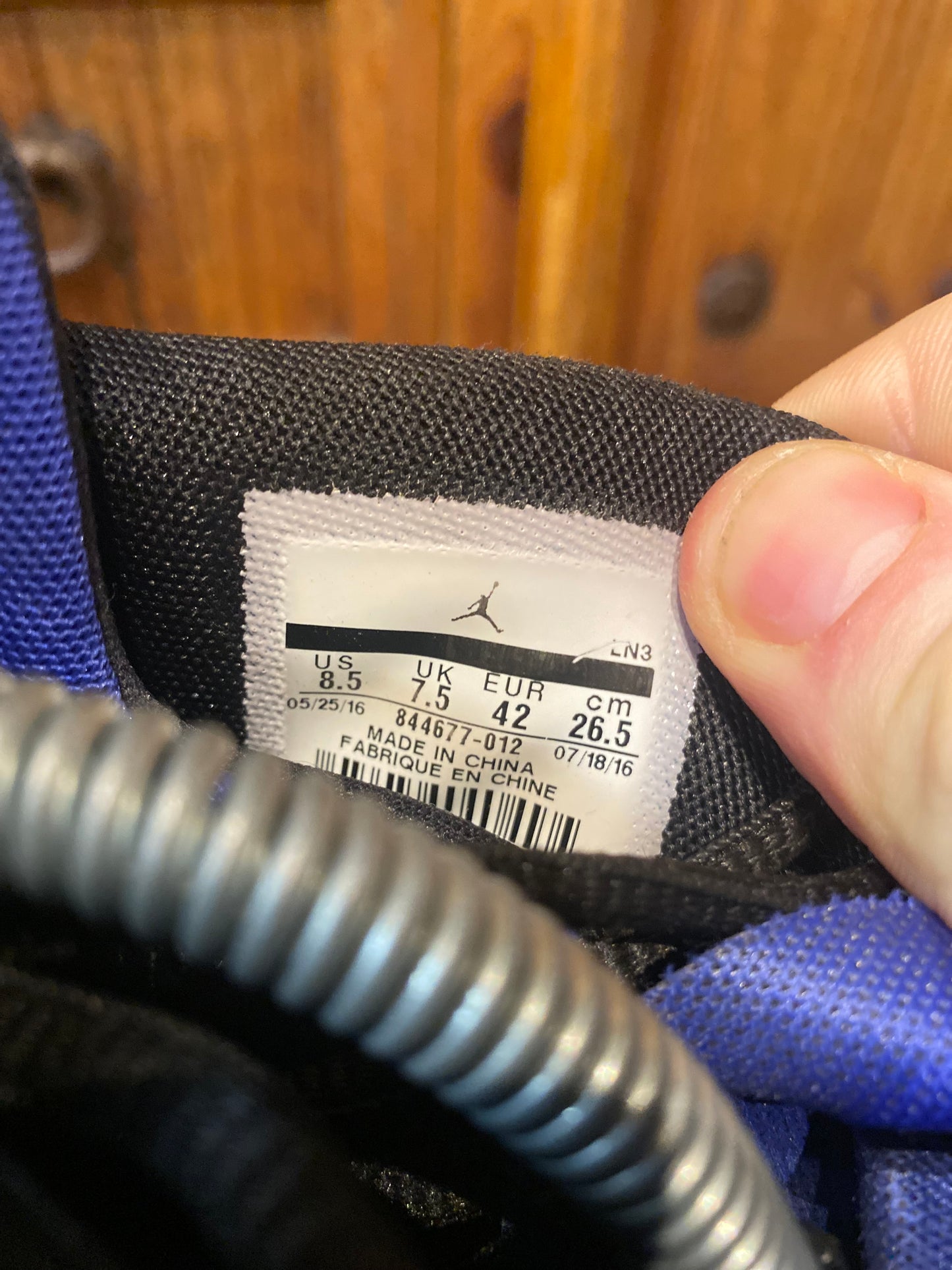 JORDAN SUPER FLY 5 ‘BLACK CONCORD WHITE’ - UK 7.5