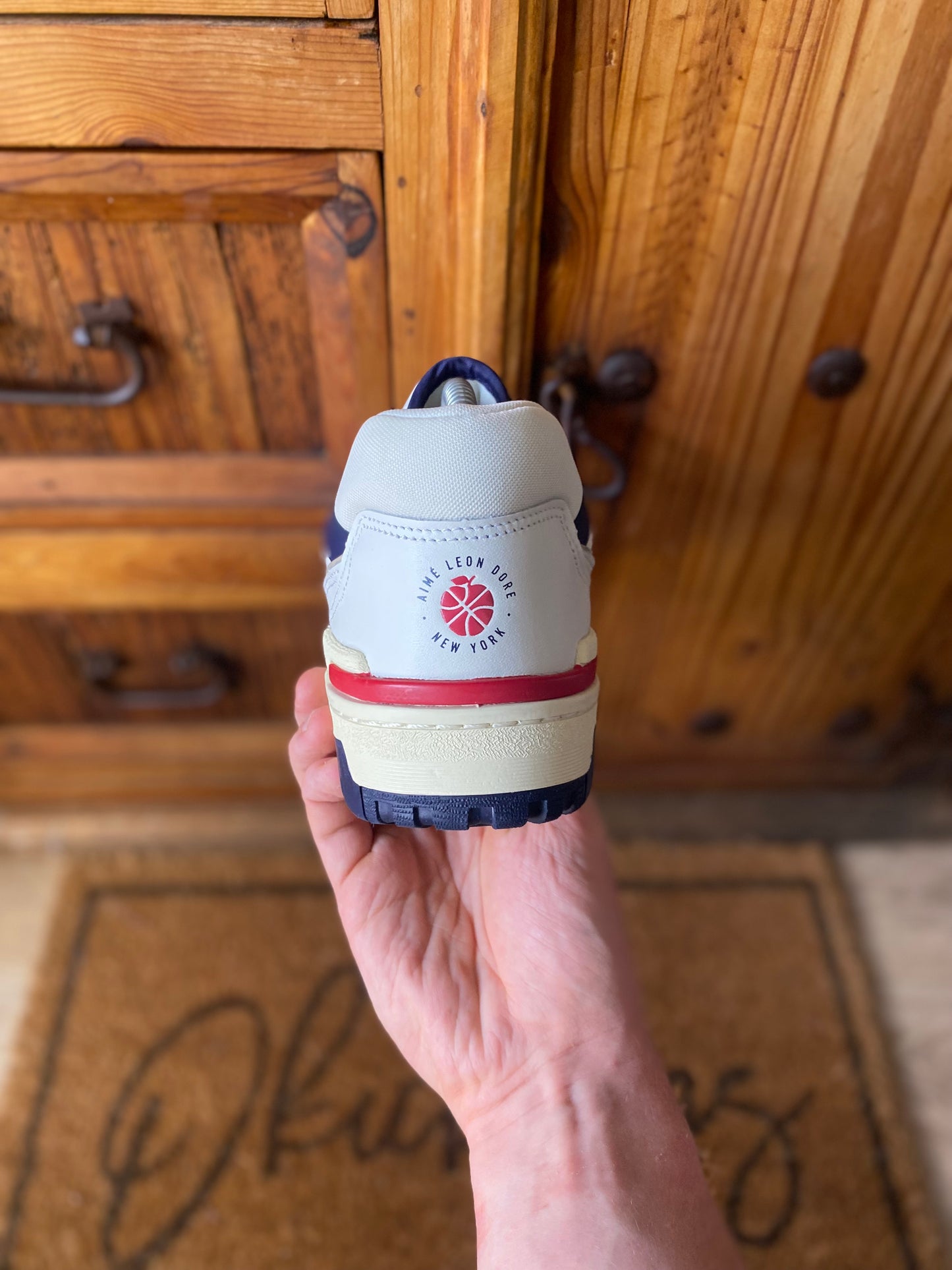 NEW BALANCE 550 AIMÉ LEON DORE ‘WHITE NAVY RED’ - UK 8.5