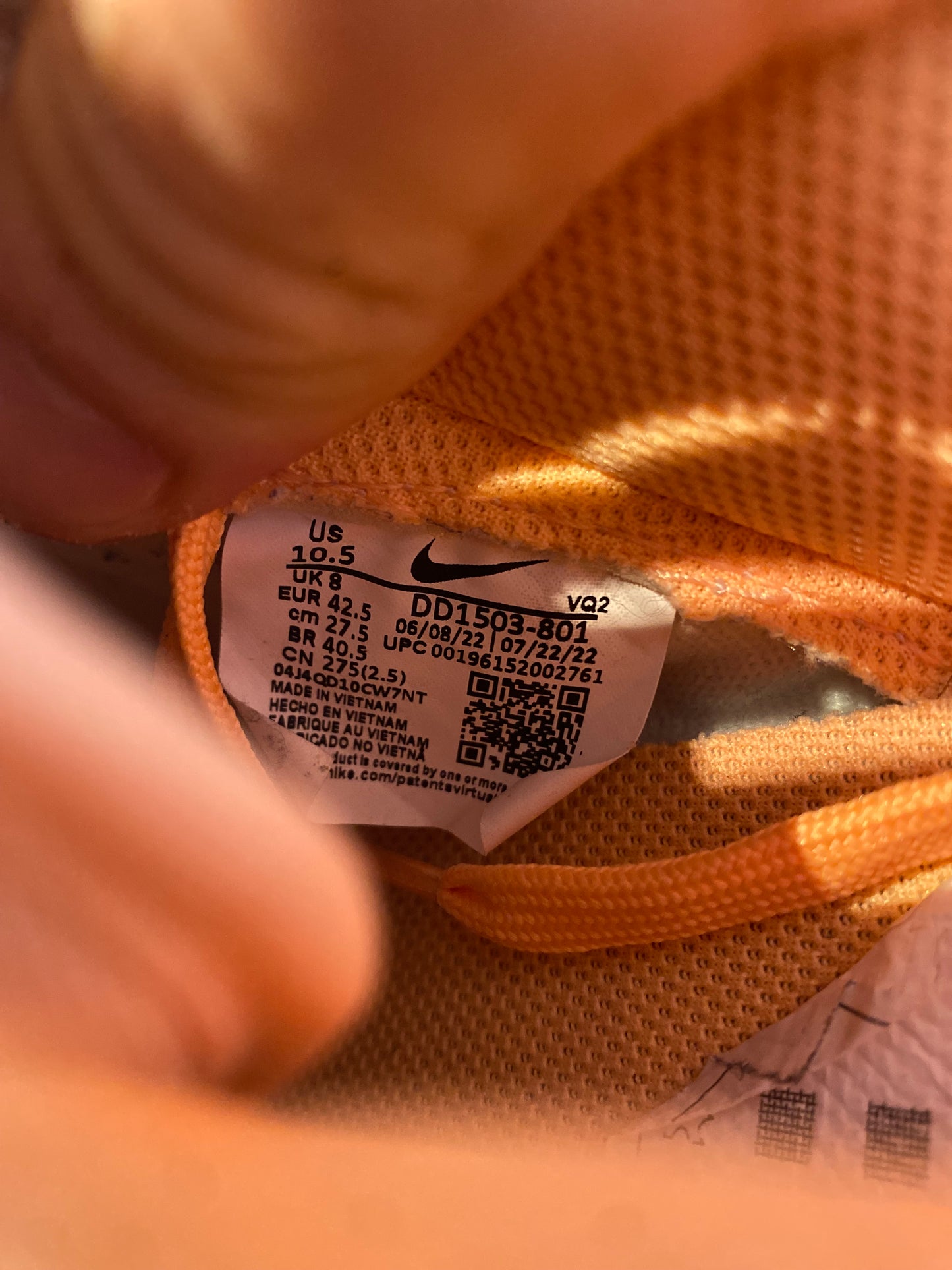 NIKE DUNK LOW ‘PEACH CREAM’ - UK 8