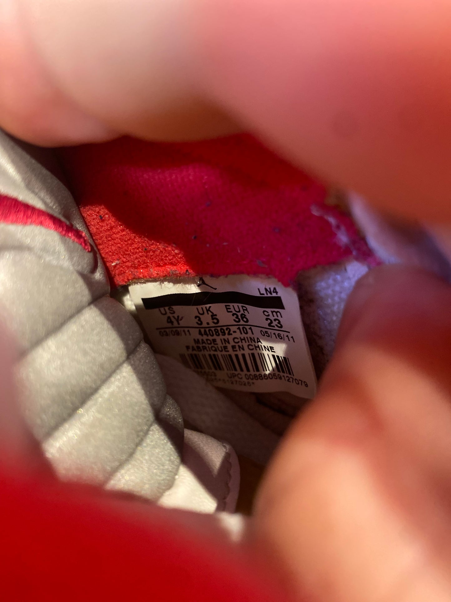 JORDAN 5 ‘WHITE SCARLET FIRE’ - UK 3.5