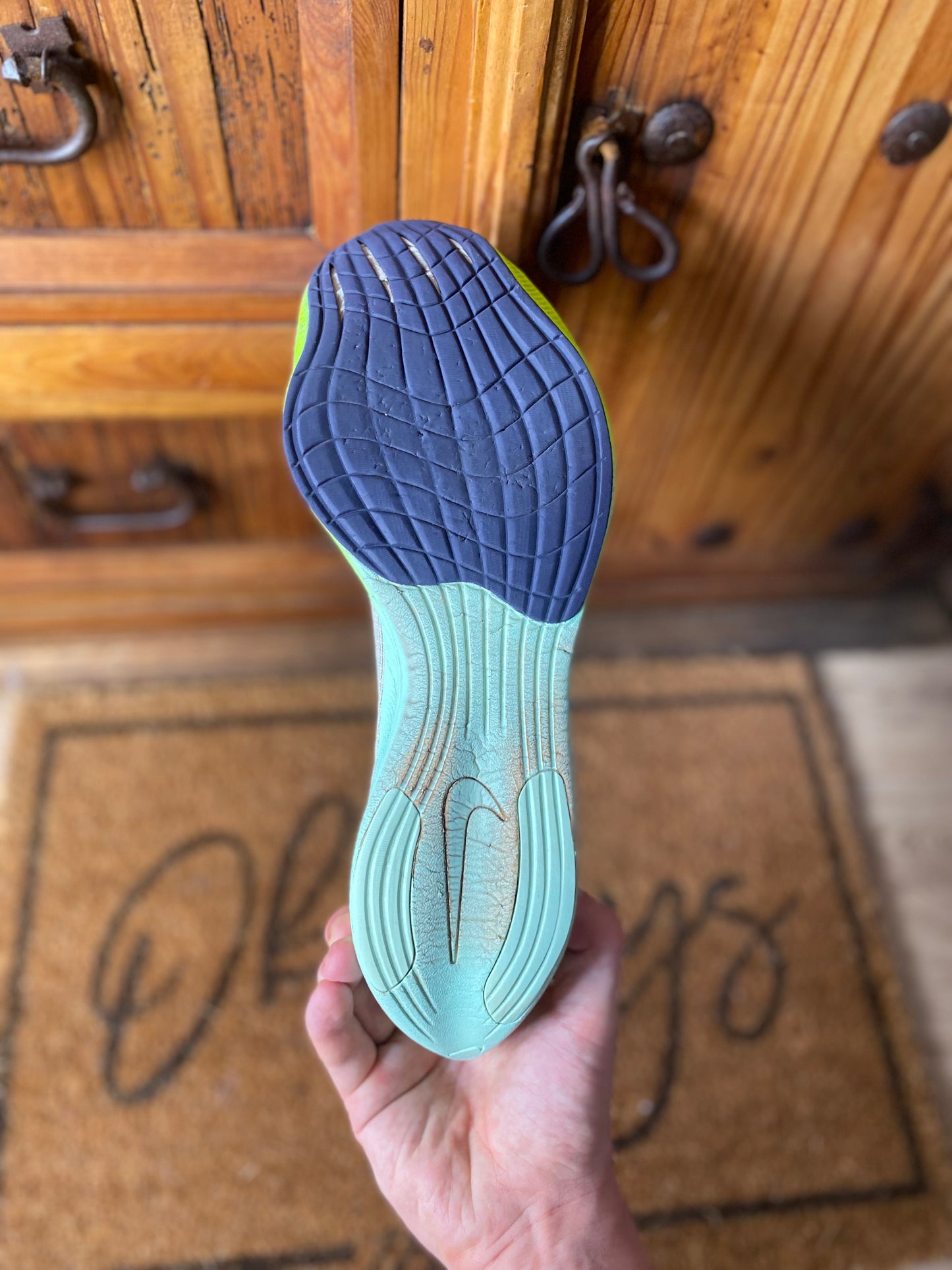 NIKE VAPORFLY 2 ‘COCONUT MILK GHOST GREEN’ - UK 10