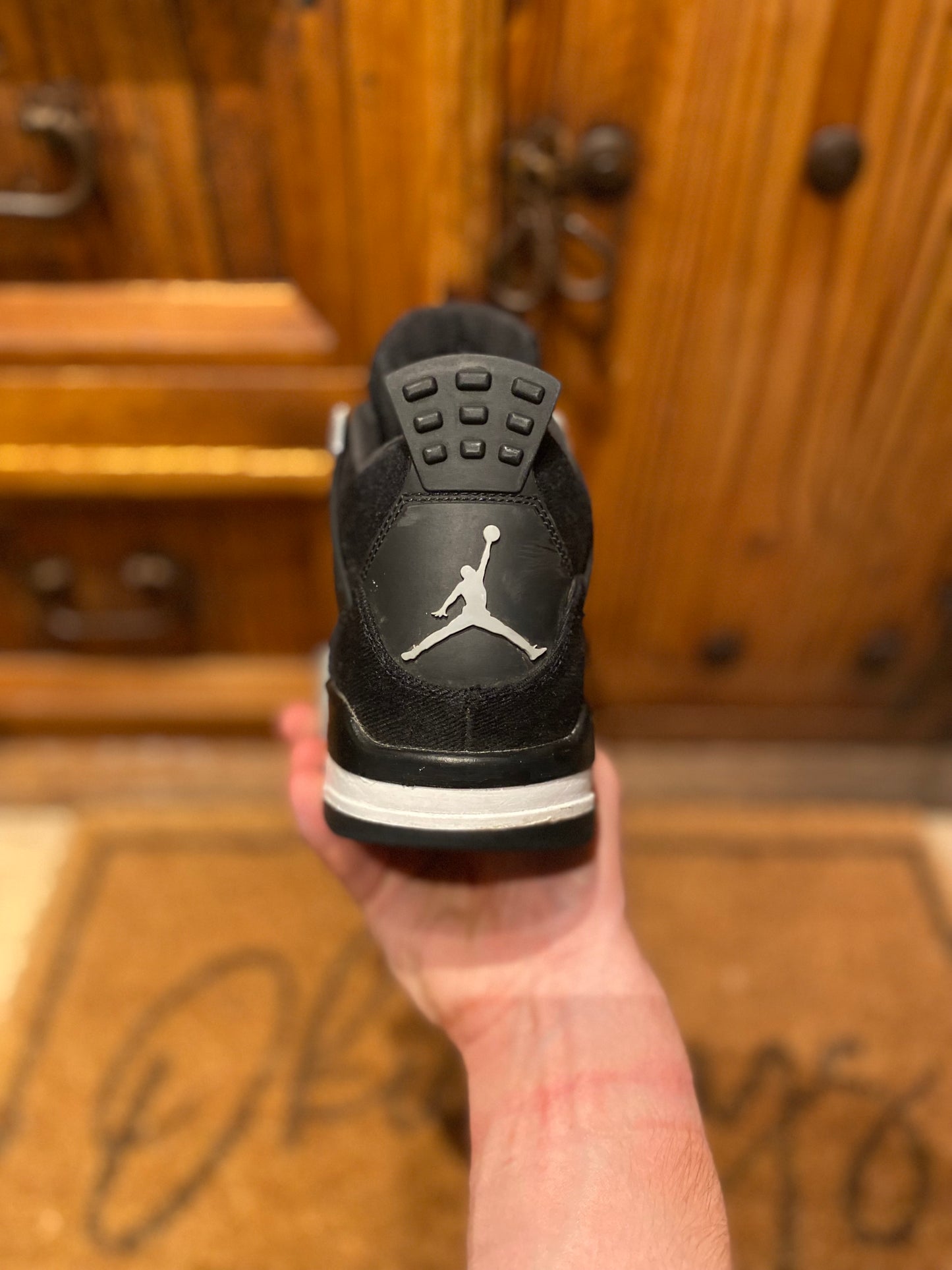 JORDAN 4 ‘BLACK CANVAS’ - UK 8
