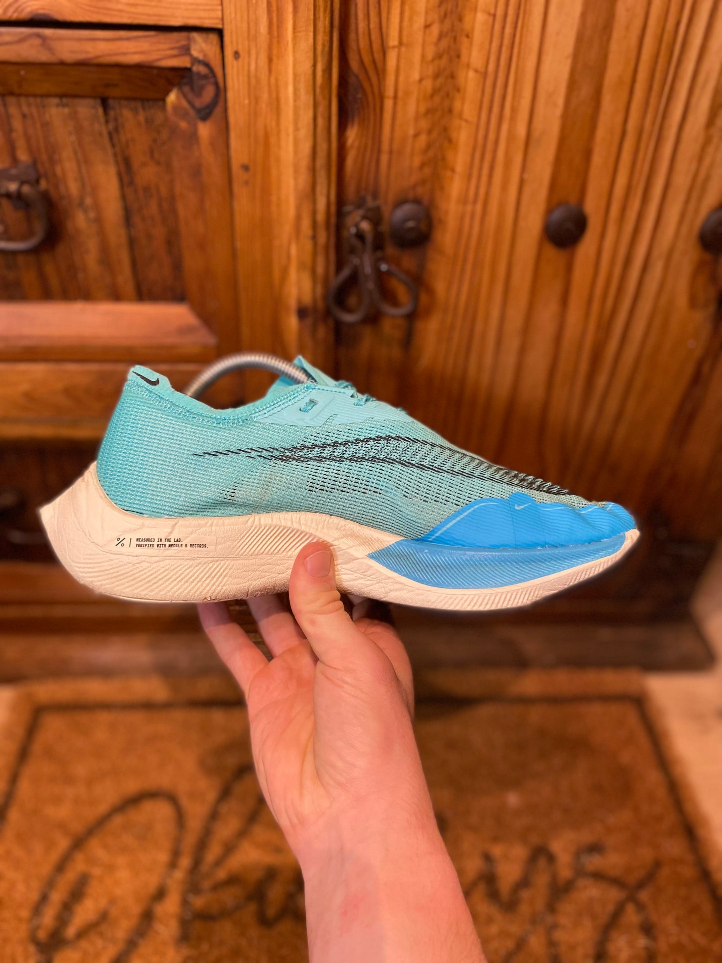 NIKE ZOOMX VAPORFLY 2 ‘AURORA GREEN’ - UK 8