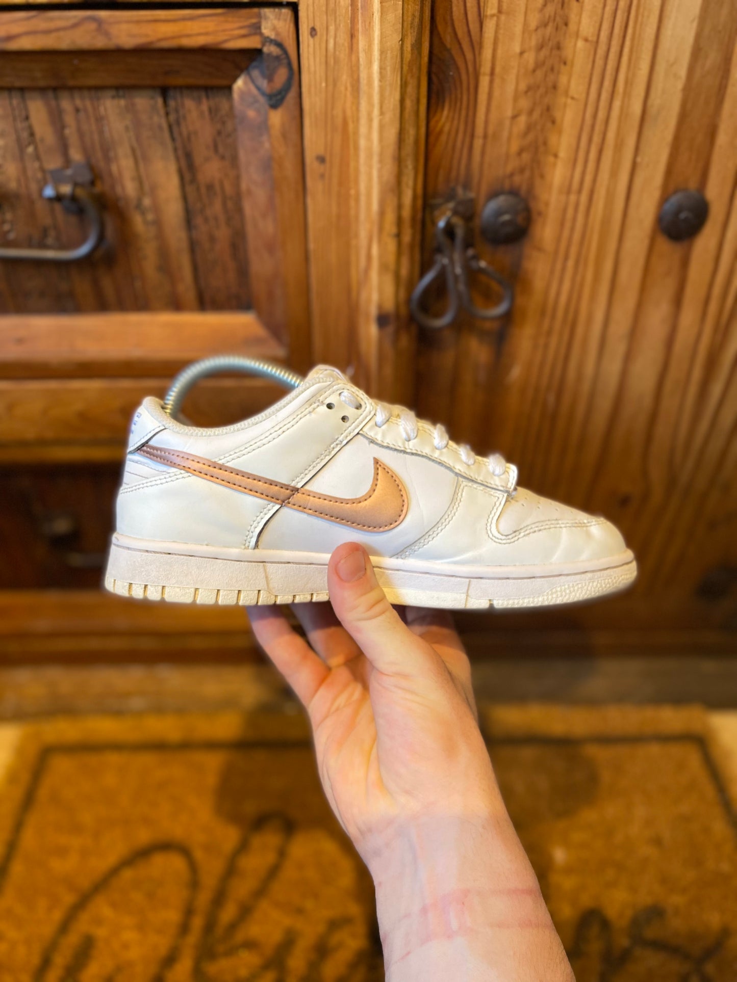 NIKE DUNK LOW ‘WHITE PINK’ - UK 5.5