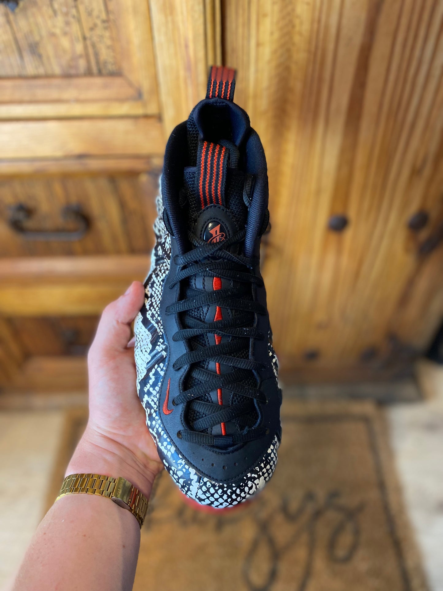 NIKE AIR FOAMPOSITE ‘ALBINO SNAKESKIN’ - UK 9