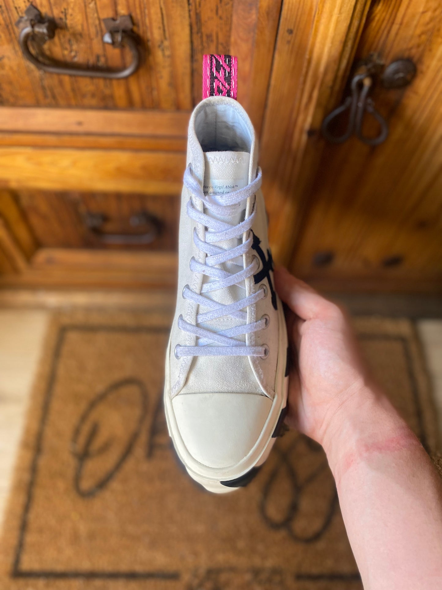 OFF WHITE VULCANISED ‘ARROWS PATCH WHITE’ - UK 7